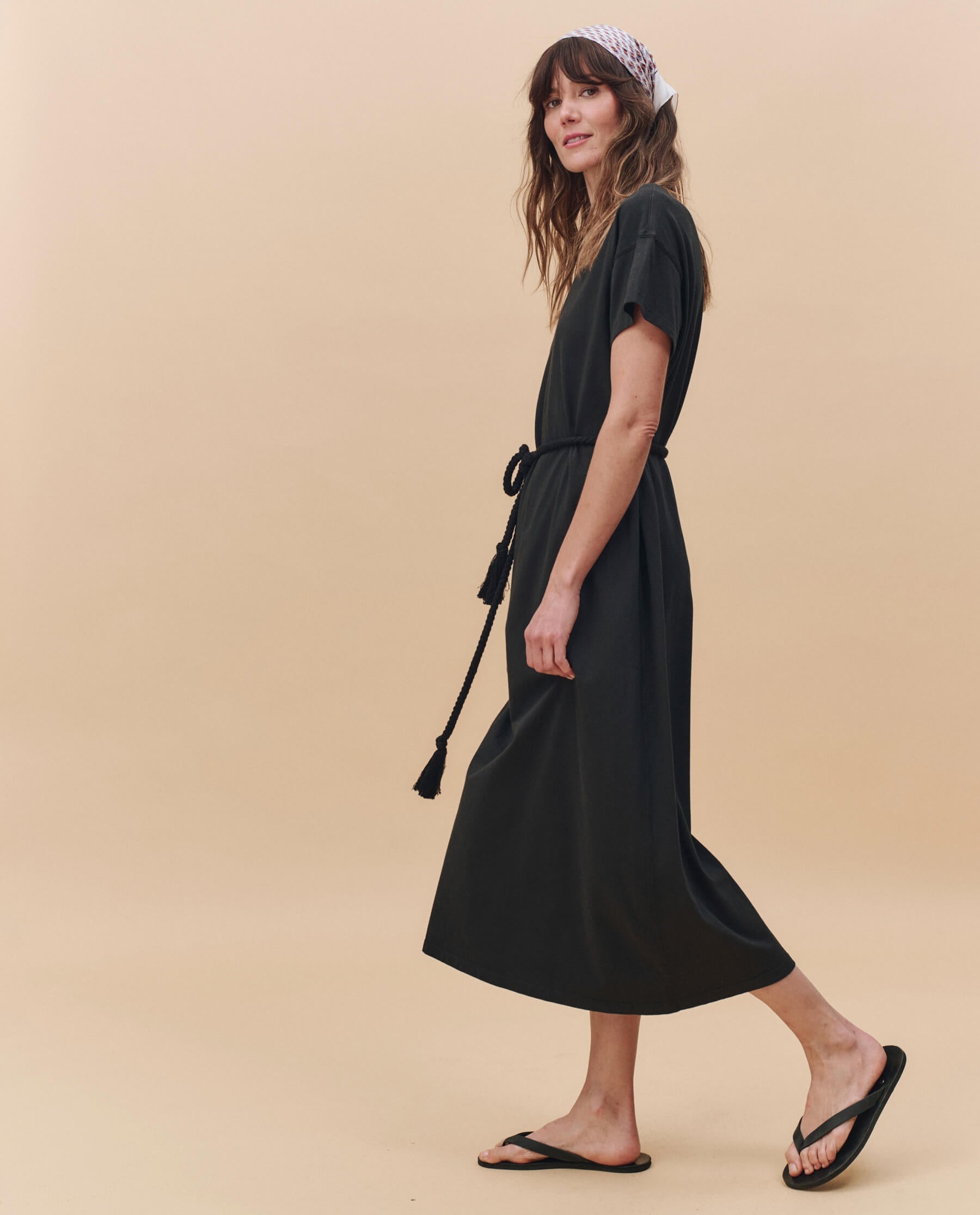 The Boxy Tee Dress. -- Almost Black