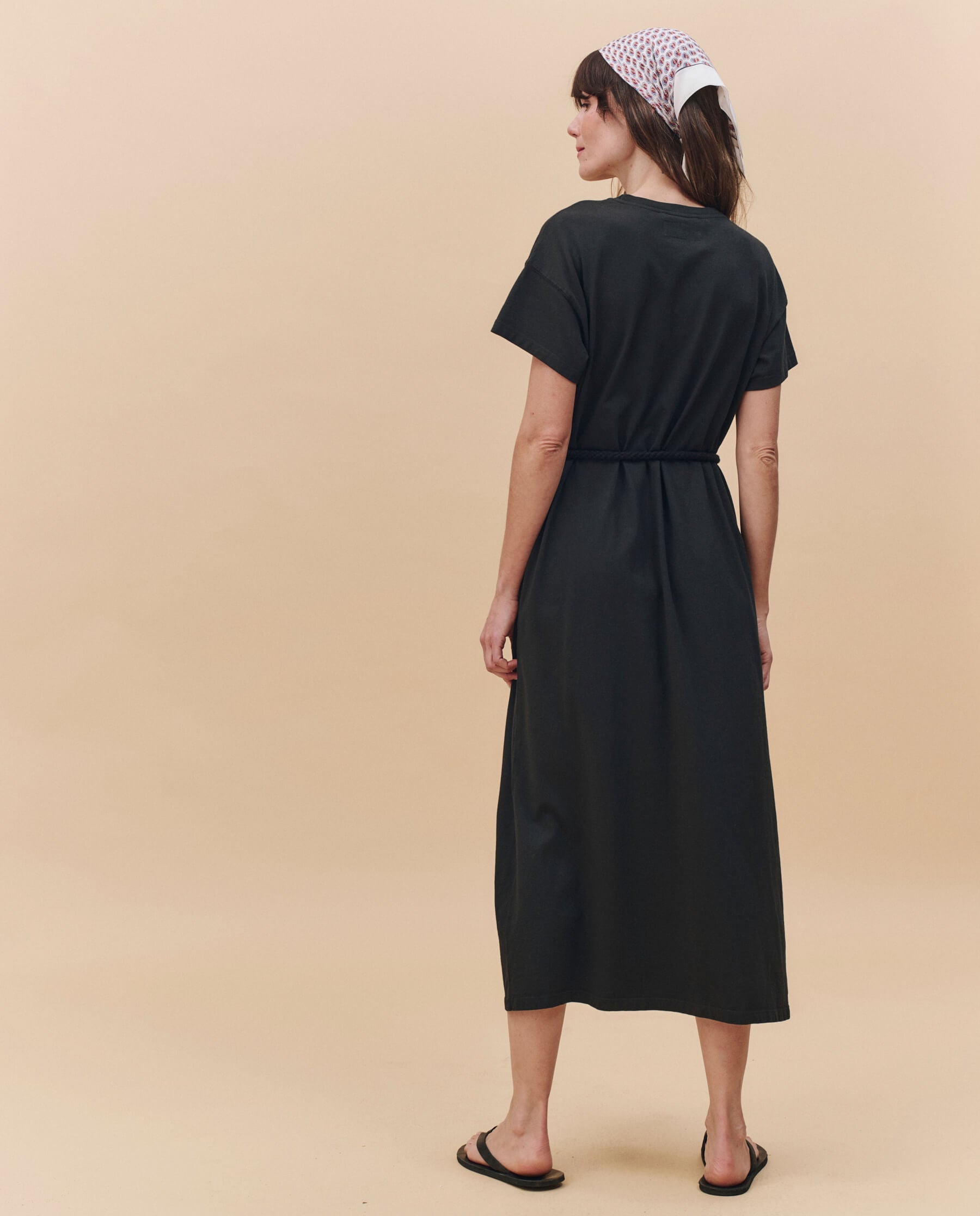 The Boxy Tee Dress. -- Almost Black