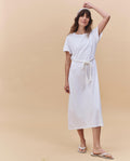 The Boxy Tee Dress. -- True White