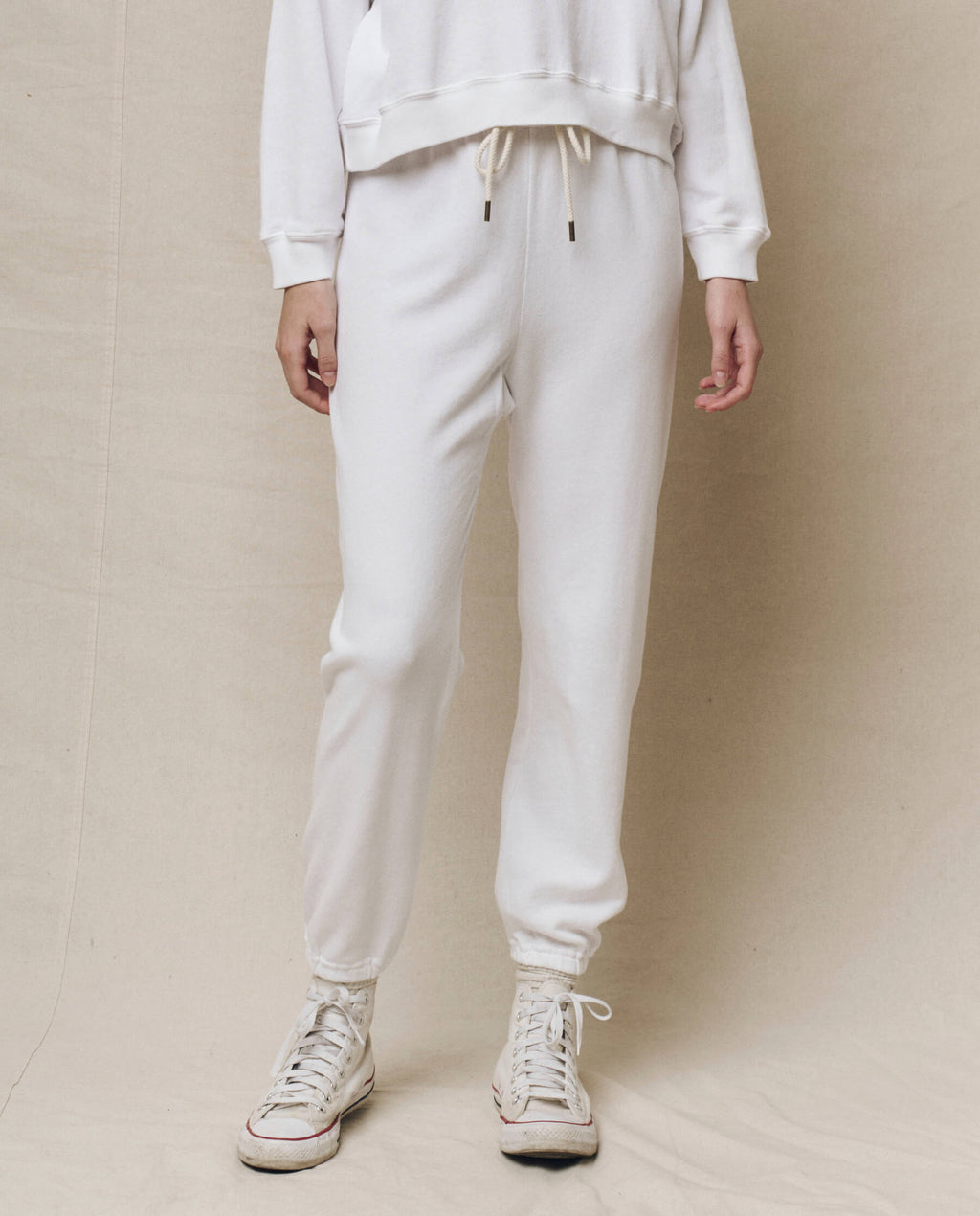 The Stadium Sweatpant. Solid -- True White