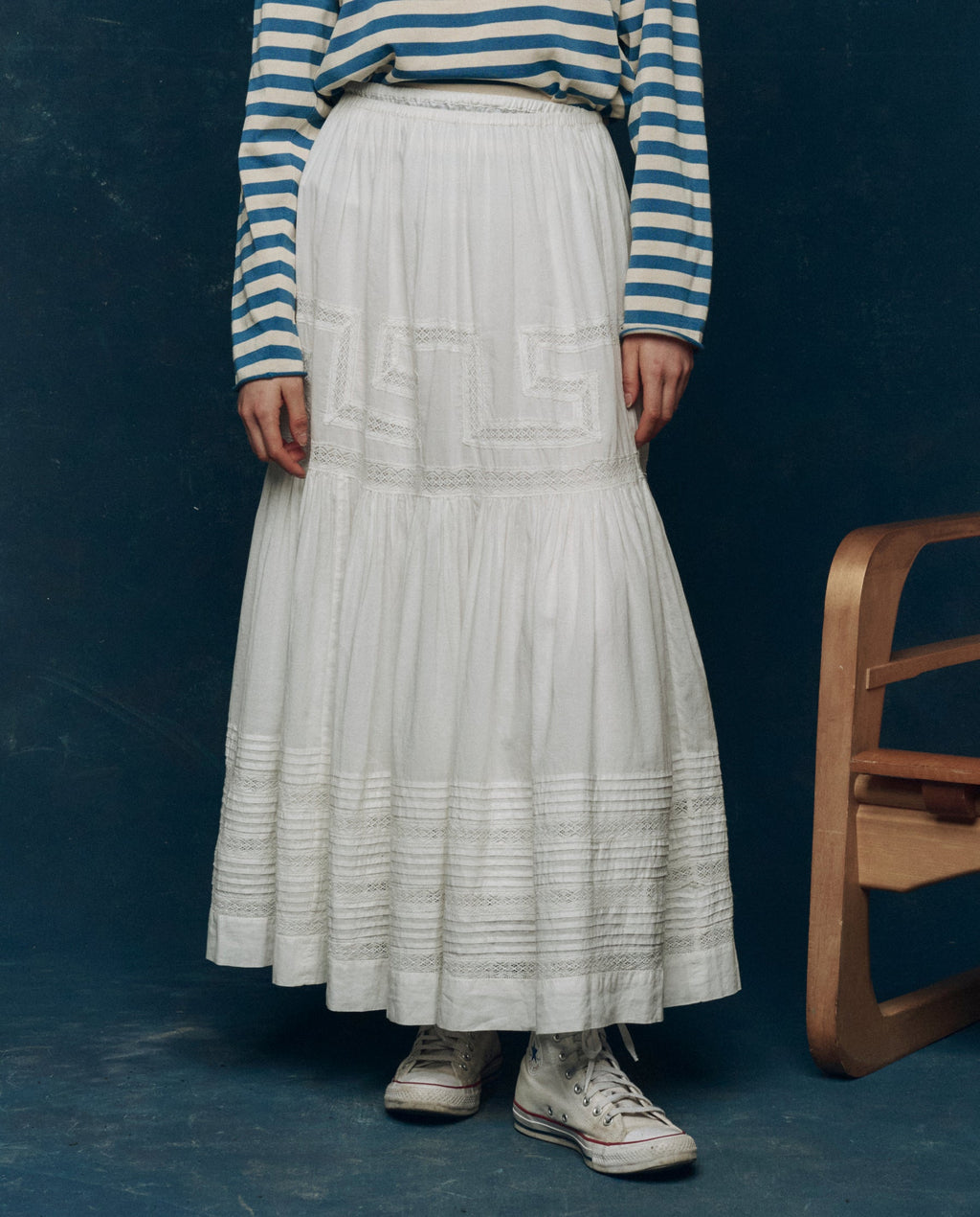 The Victorian Skirt. -- White