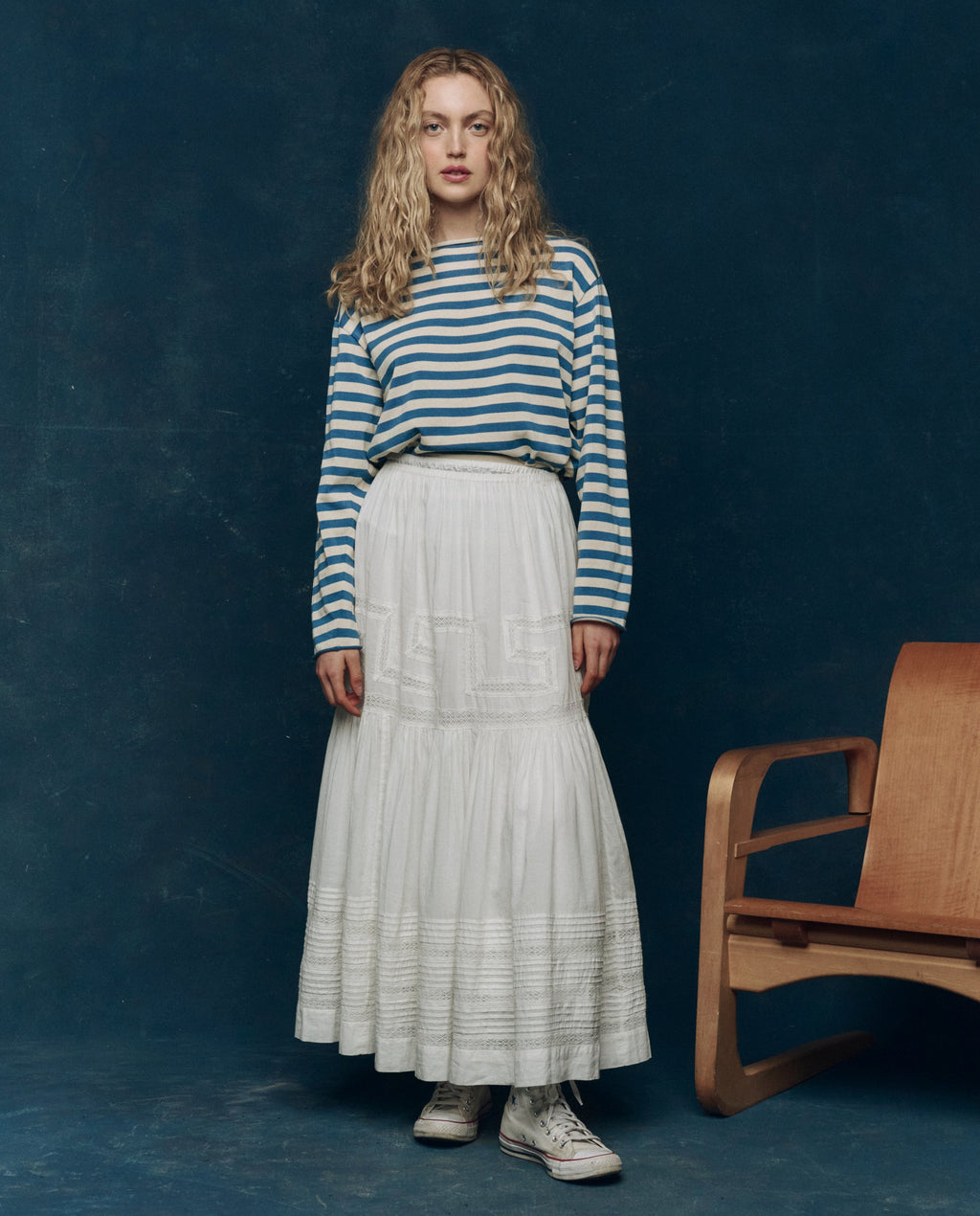The Victorian Skirt. -- White