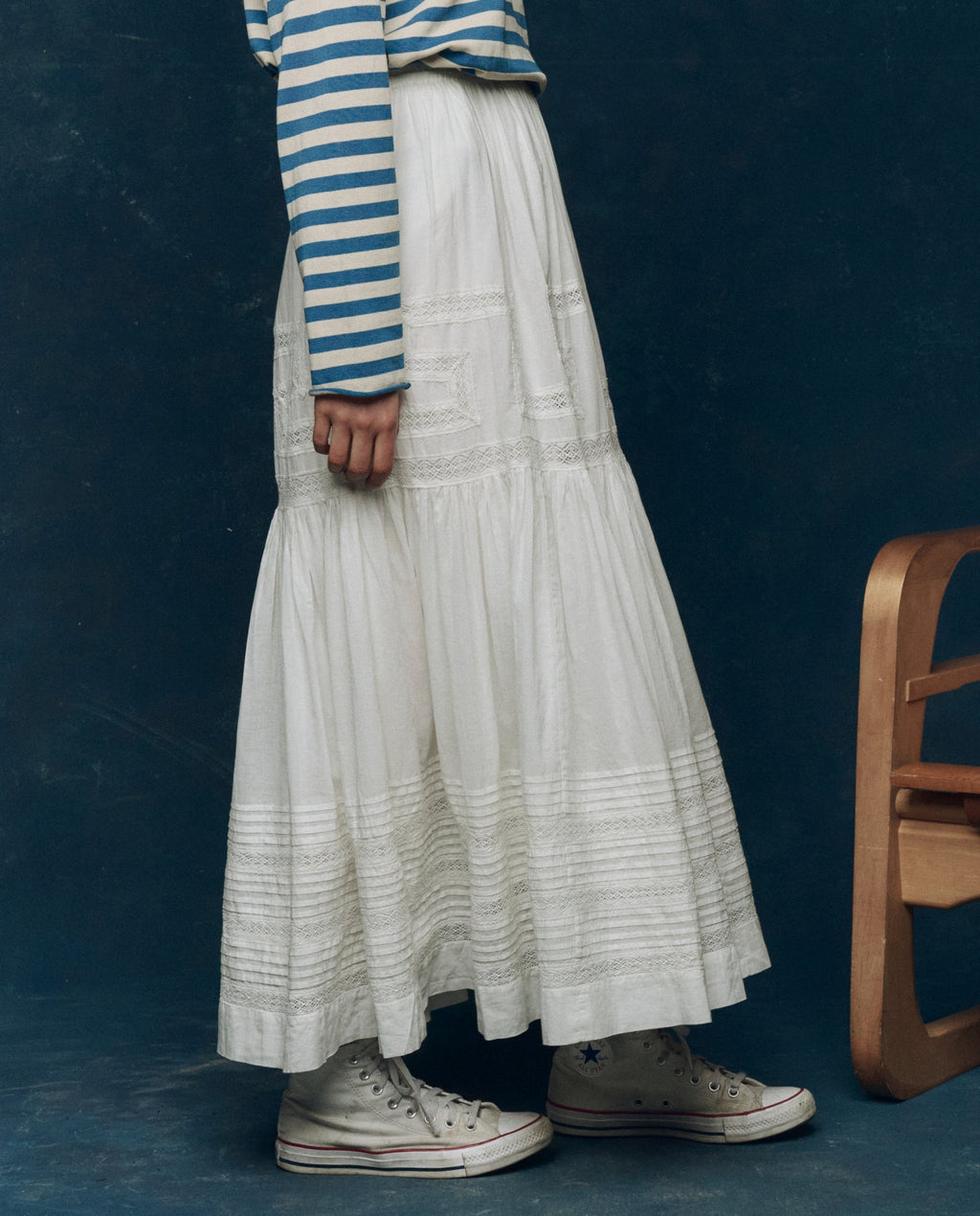The Victorian Skirt. -- White
