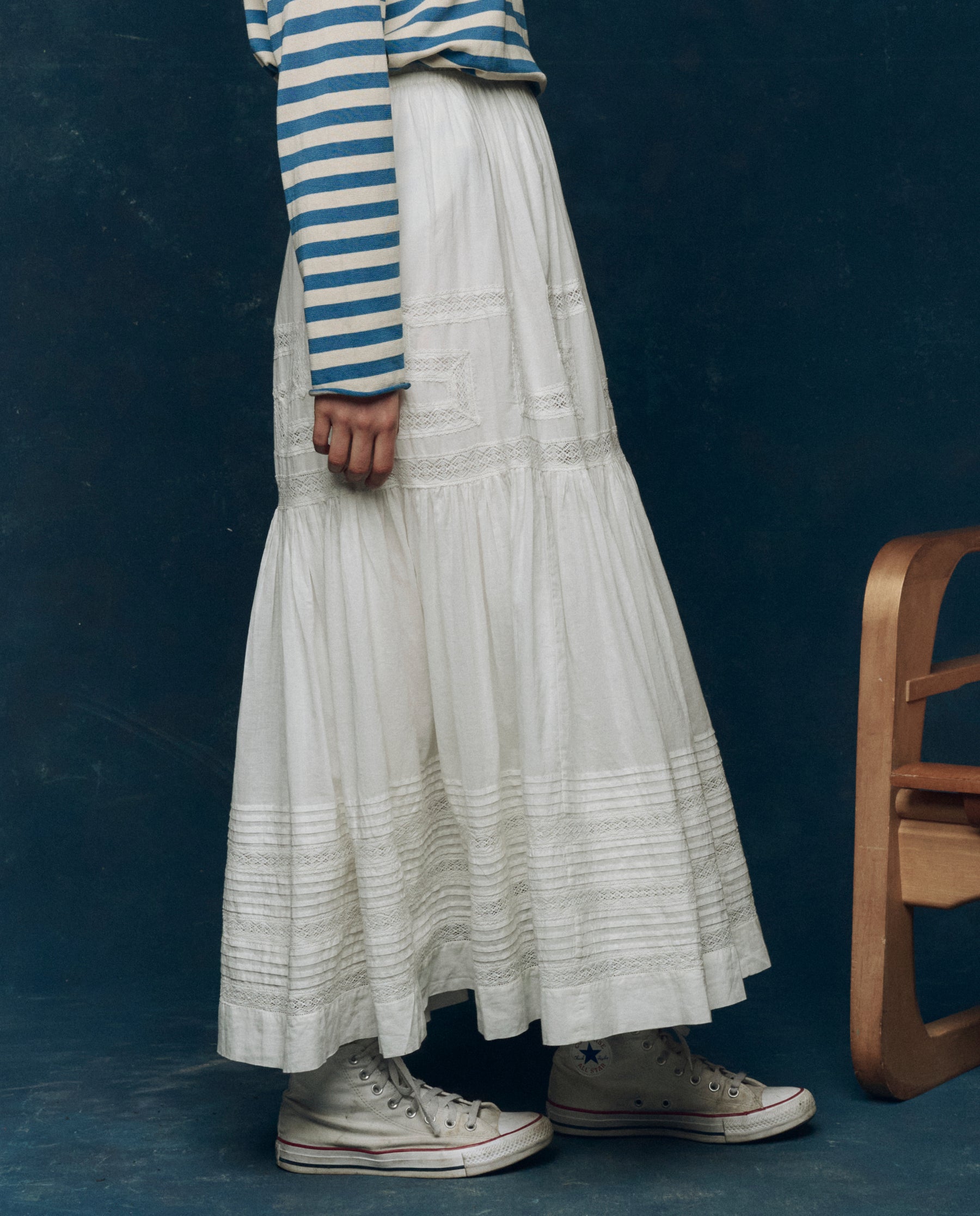 The Victorian Skirt. -- White