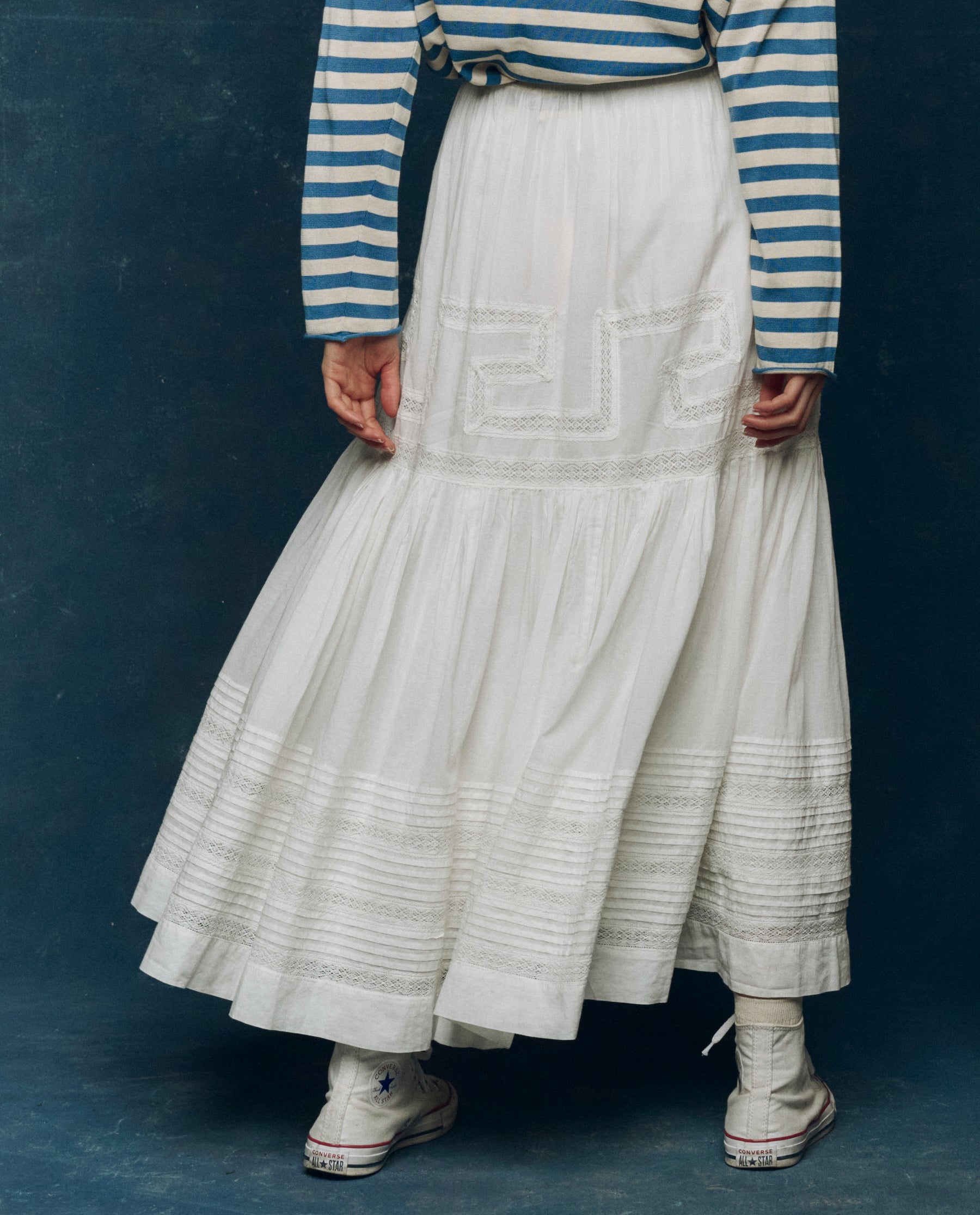 The Victorian Skirt. -- White