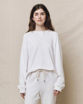 The Slouch Sweatshirt. Solid -- True White