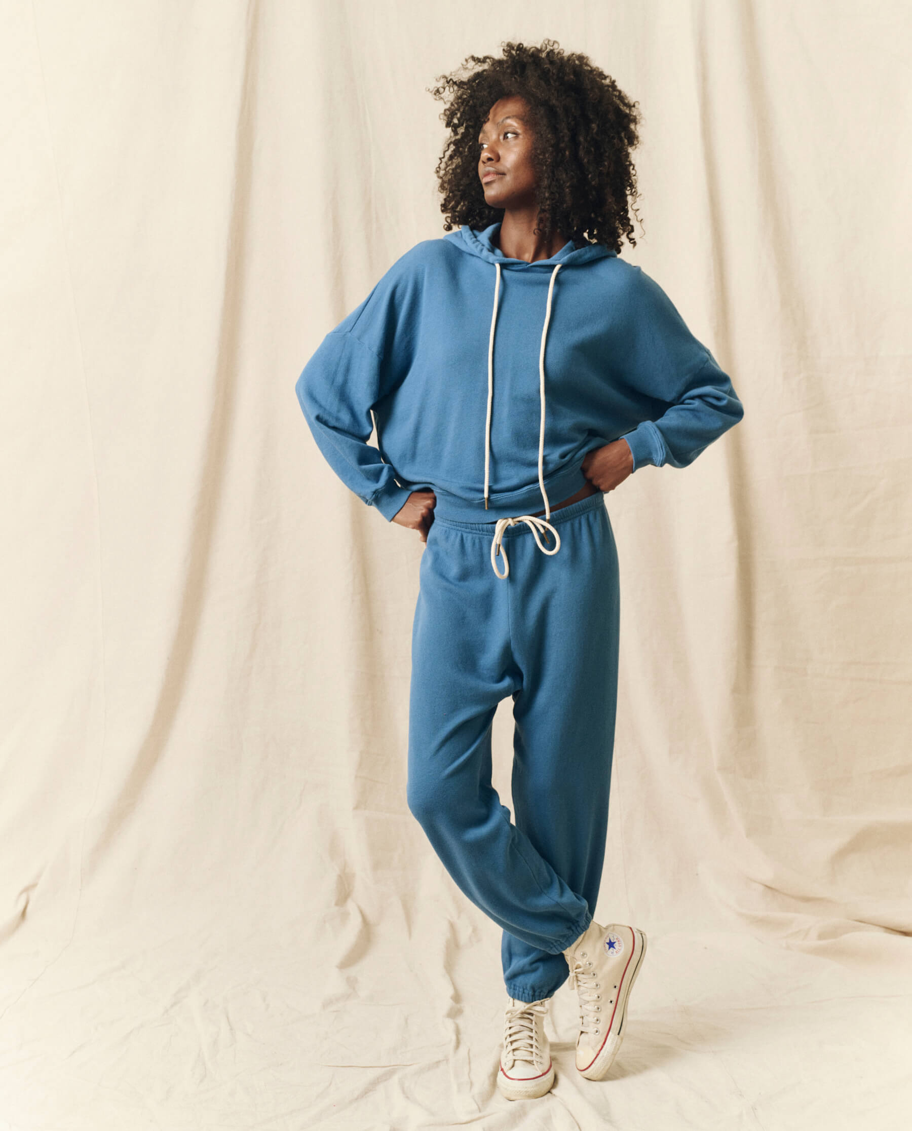 The Teammate Hoodie. Solid -- Glacier Blue