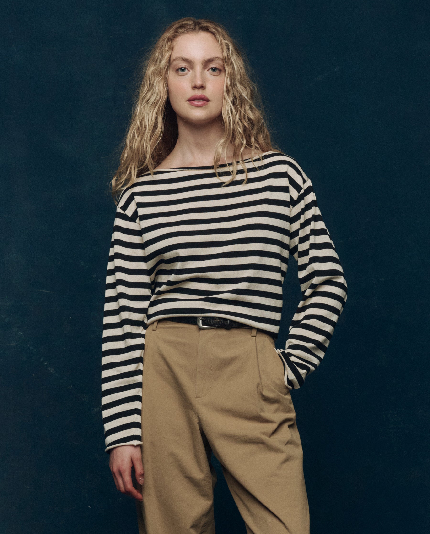 The Sailor Sweater. -- Black Stripe