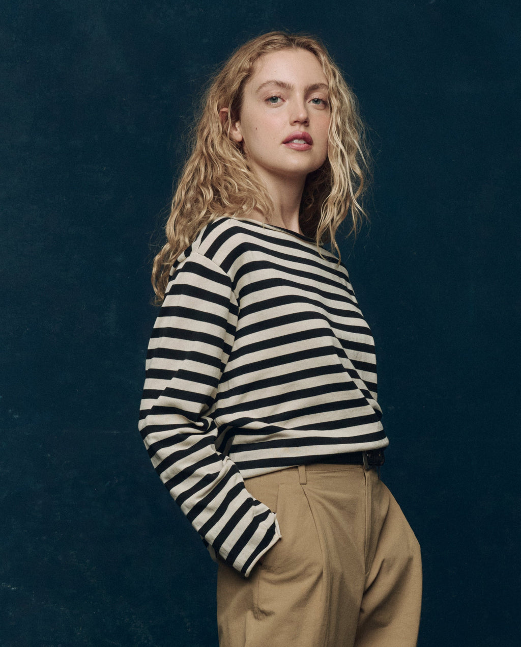 The Sailor Sweater. -- Black Stripe