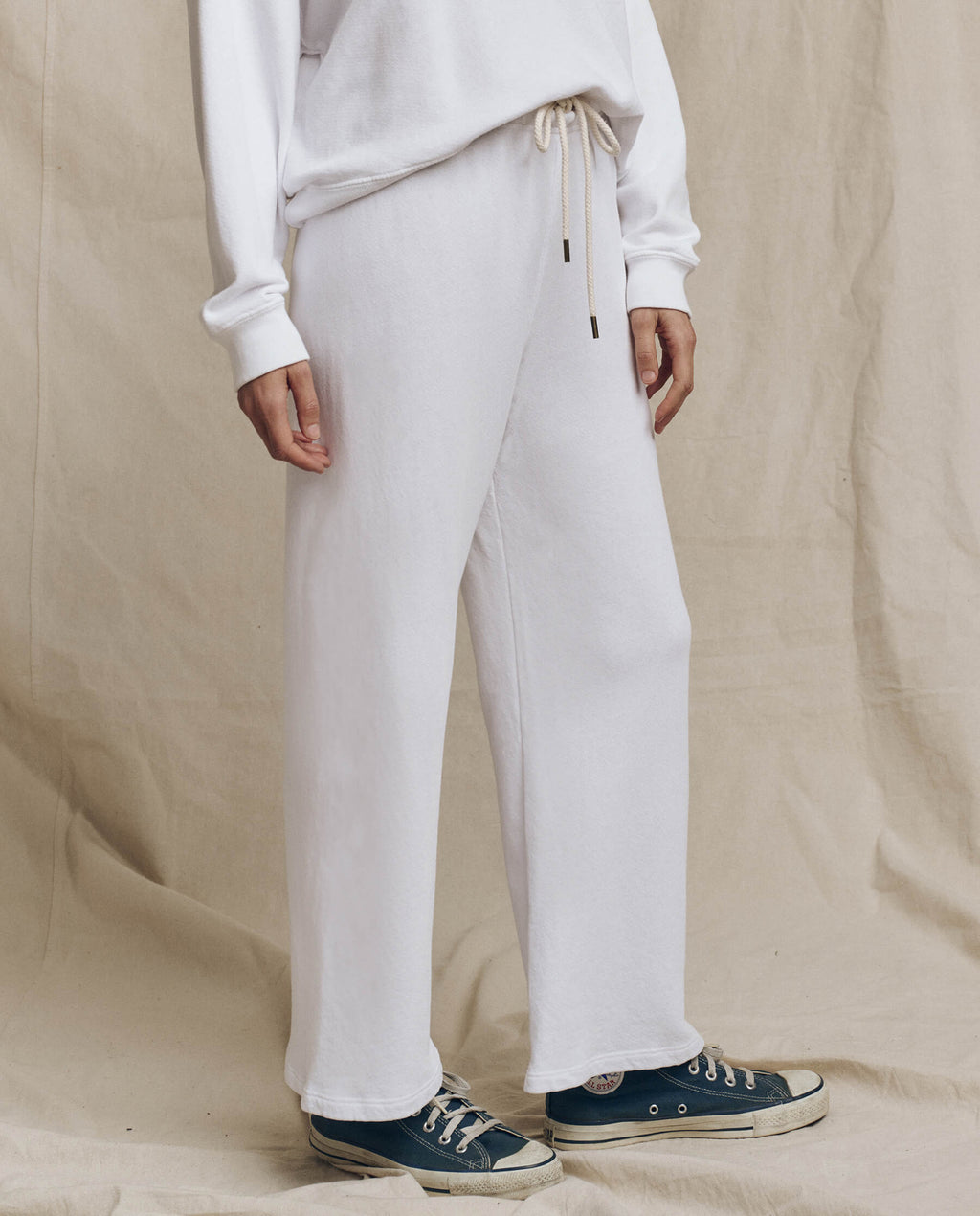 The Lap Sweatpant. Solid -- True White