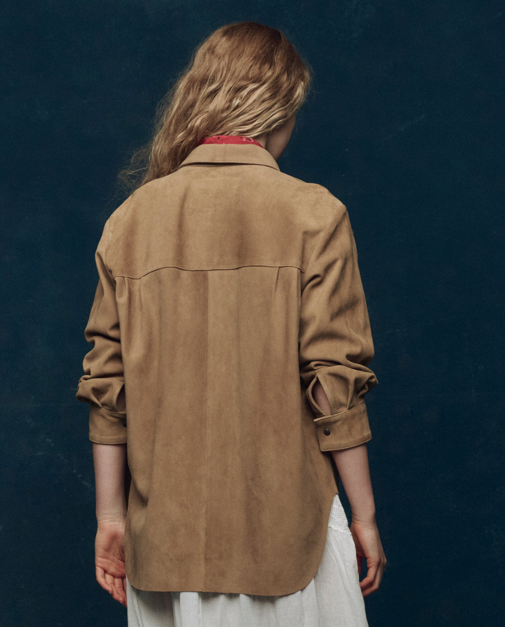 The Suede Traveler Jacket. -- Golden Brown