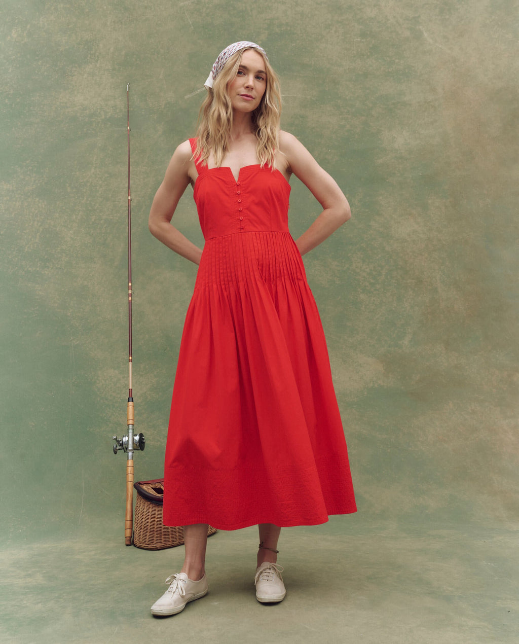 The Day Break Dress. -- Hot Red
