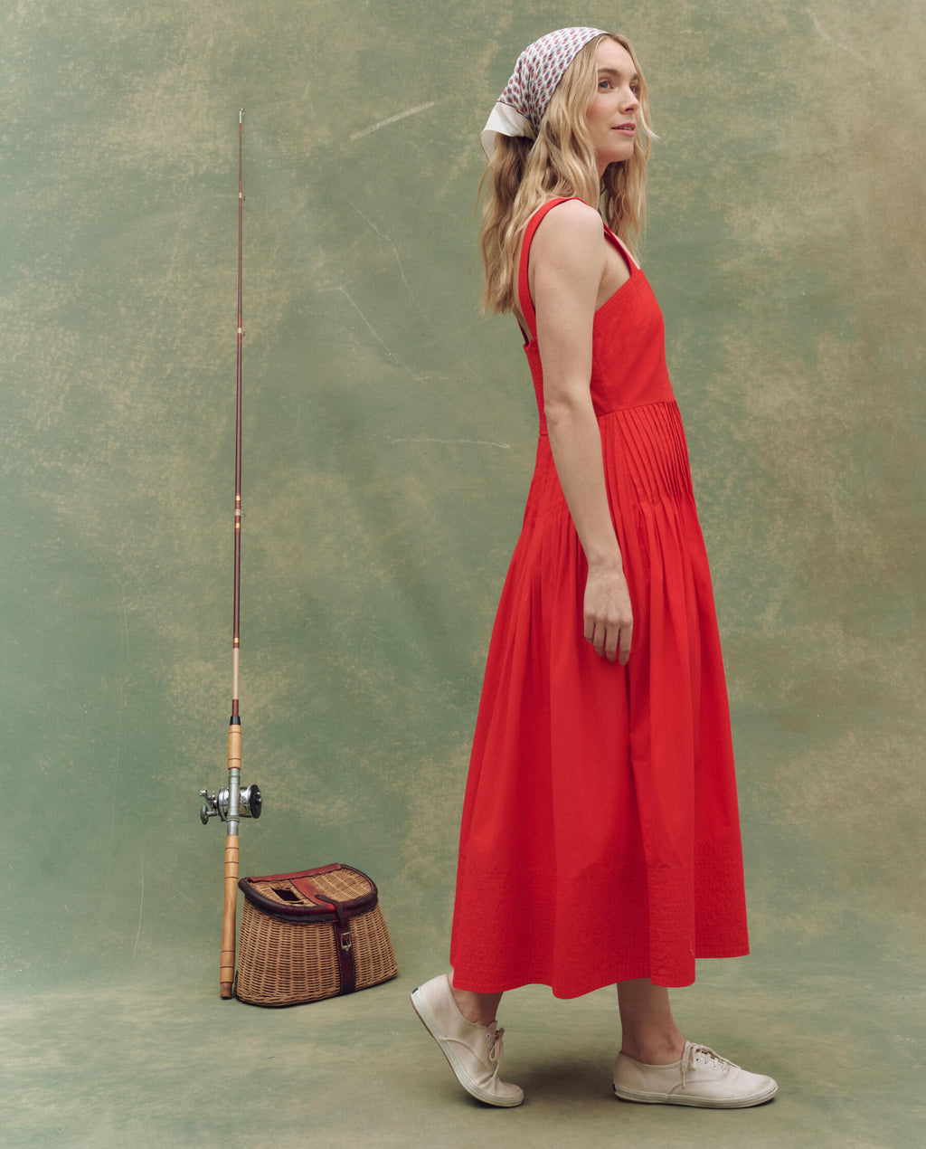The Day Break Dress. -- Hot Red
