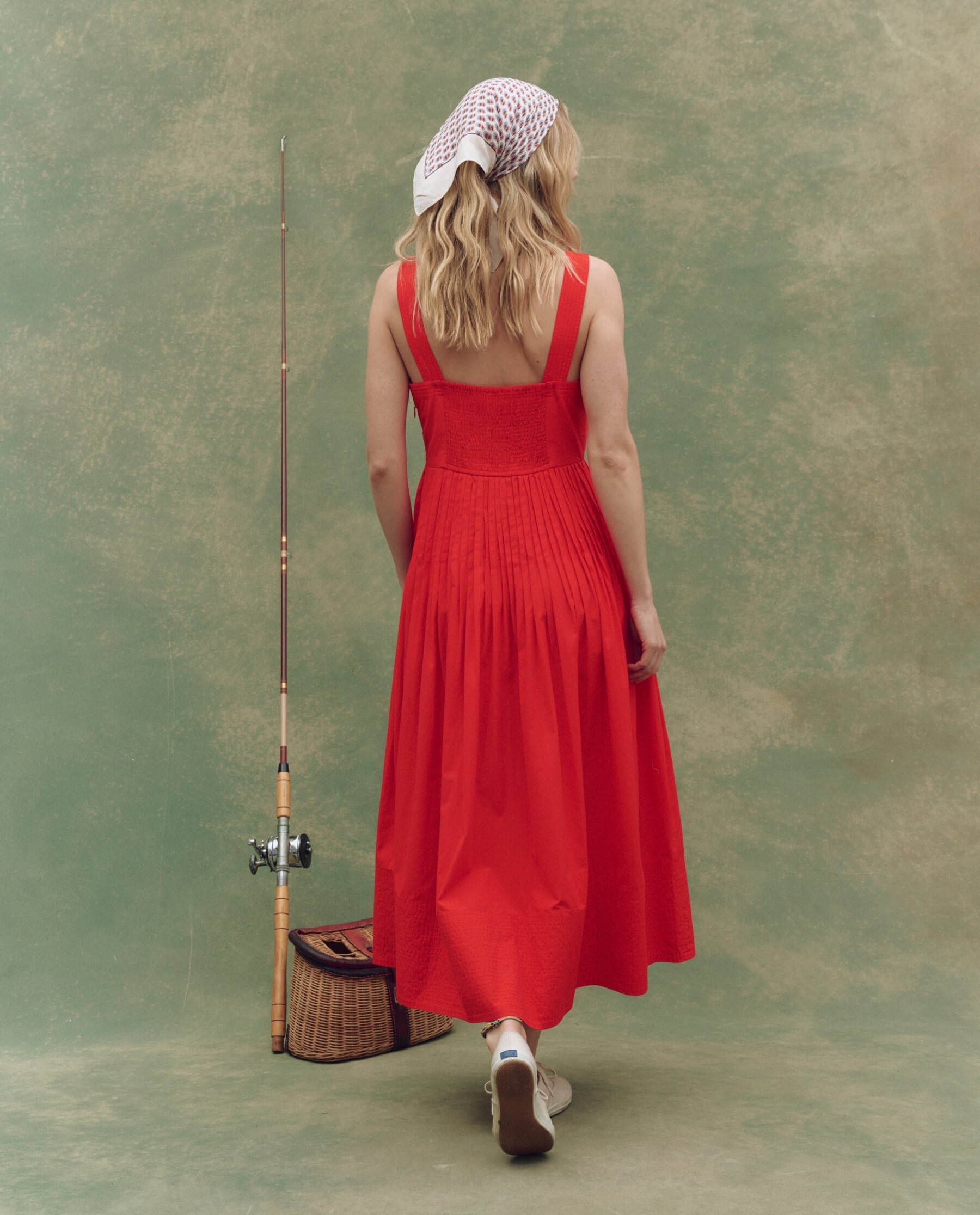 The Day Break Dress. -- Hot Red