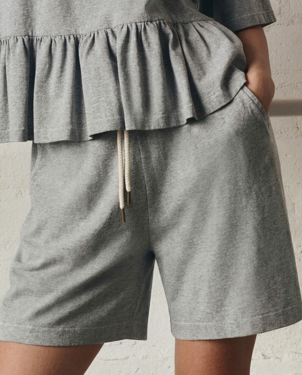 The Relaxed Sport Short. -- Heather Grey