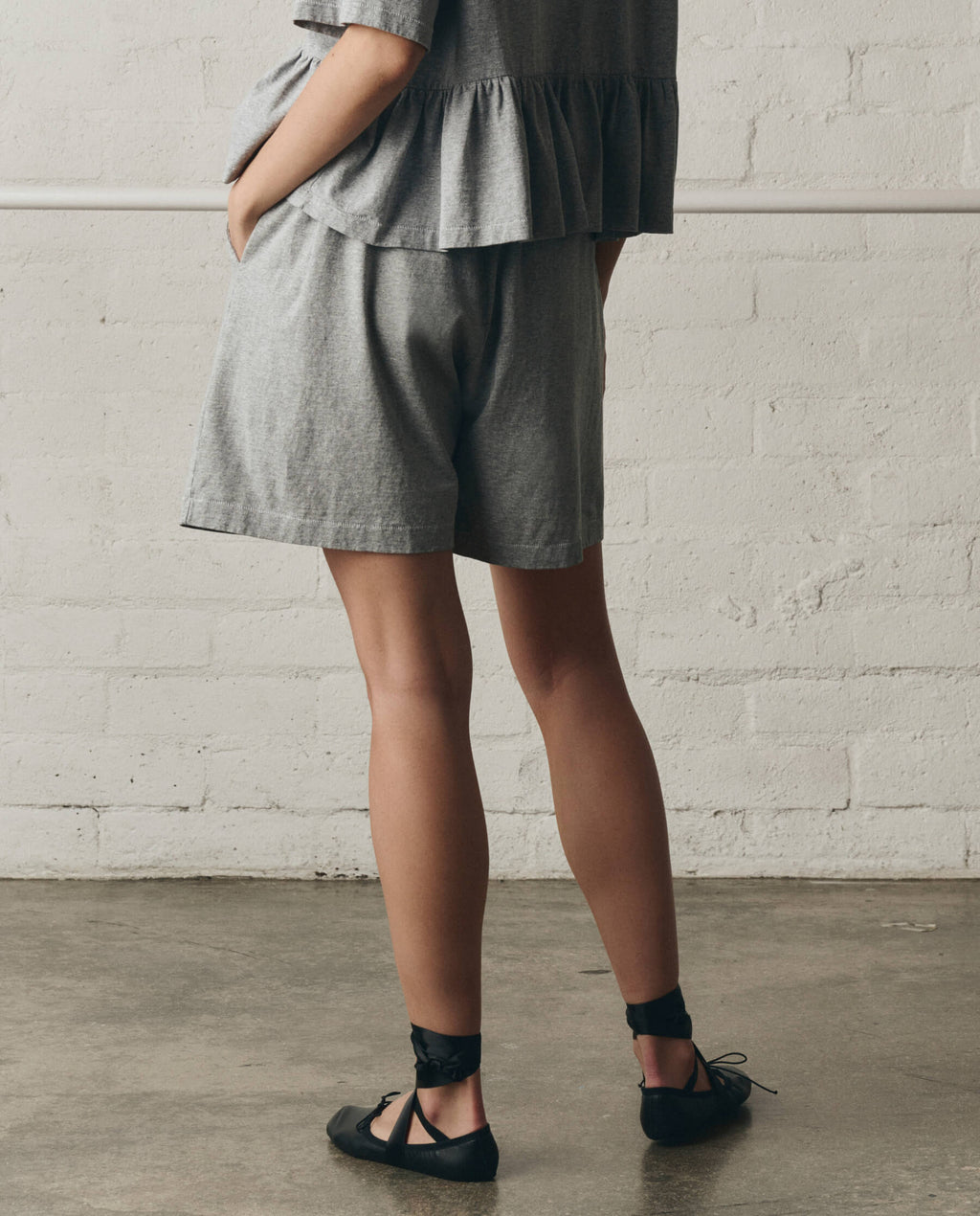 The Relaxed Sport Short. -- Heather Grey