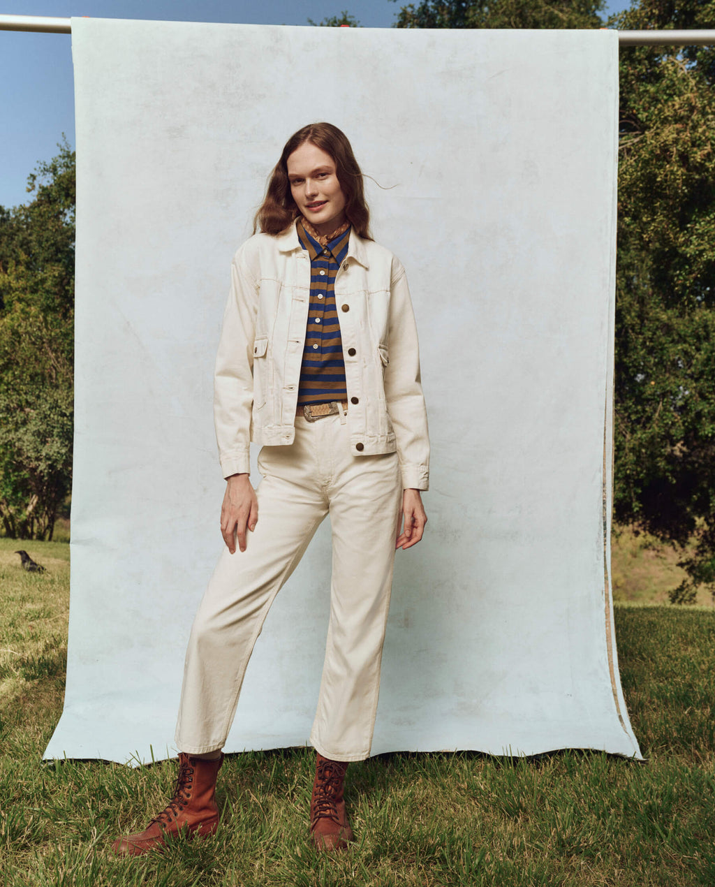 The Workwear Jean Jacket. -- Natural Hemp