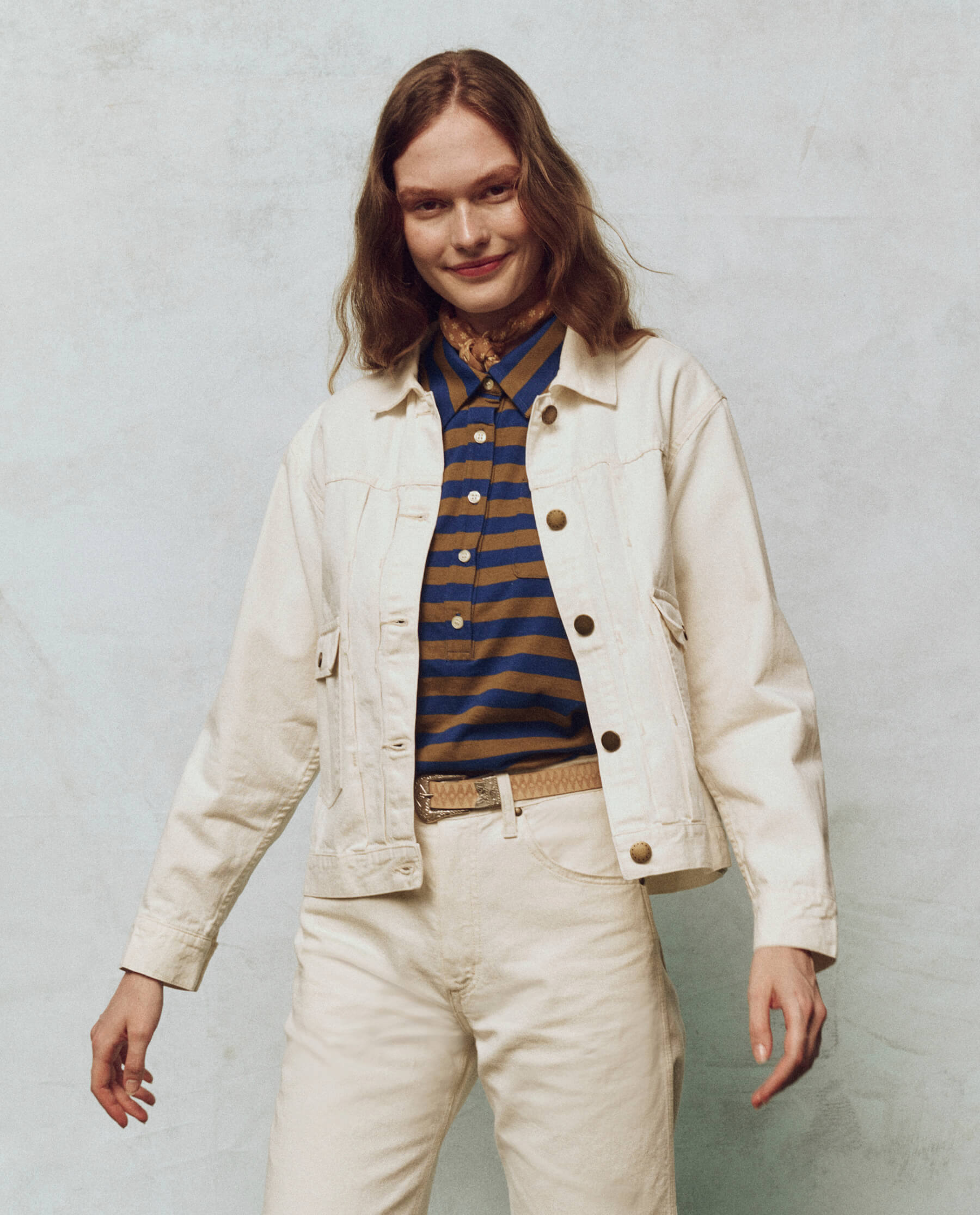 The Workwear Jean Jacket. -- Natural Hemp