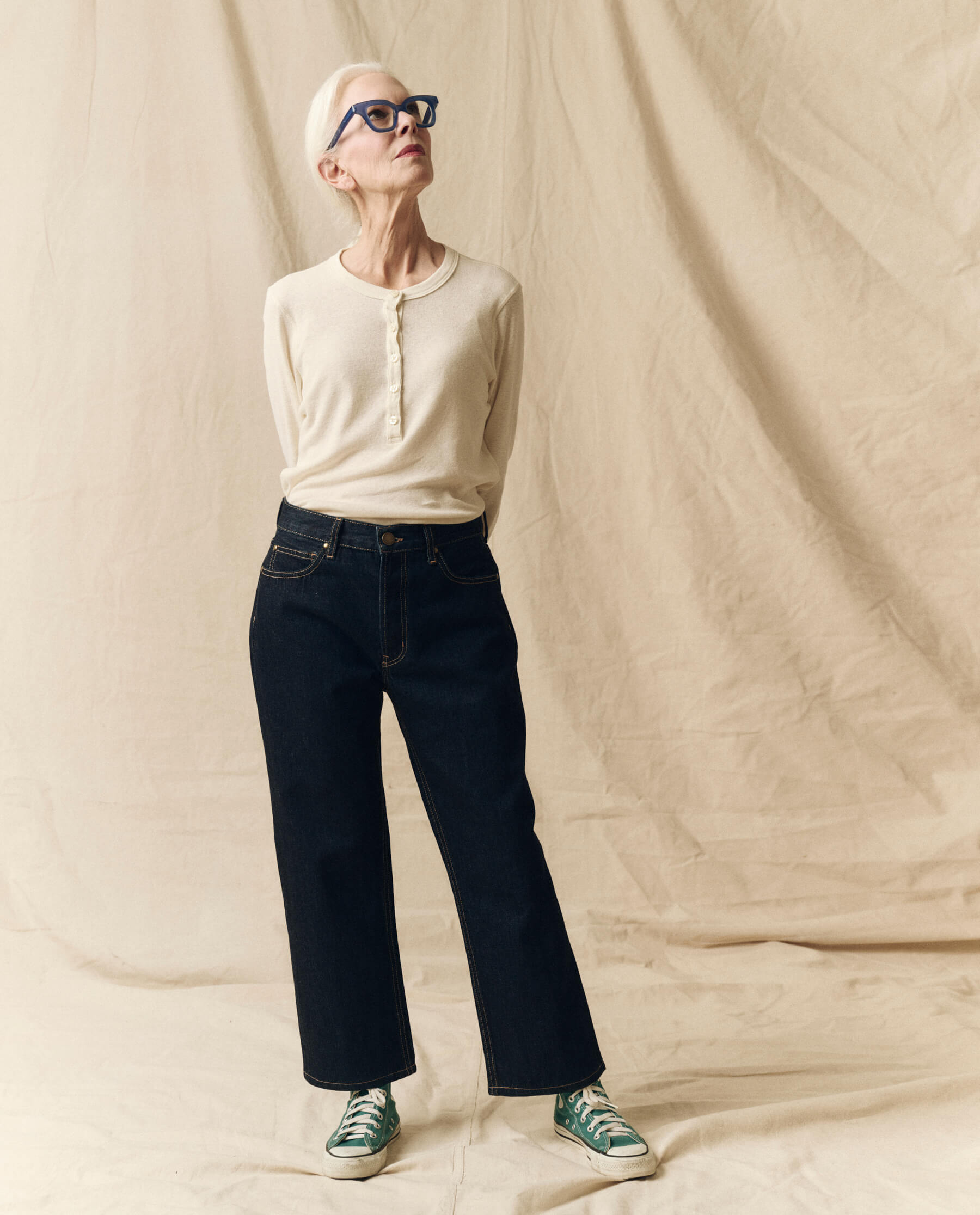 The Recycled Rib Slim Henley. -- Snow