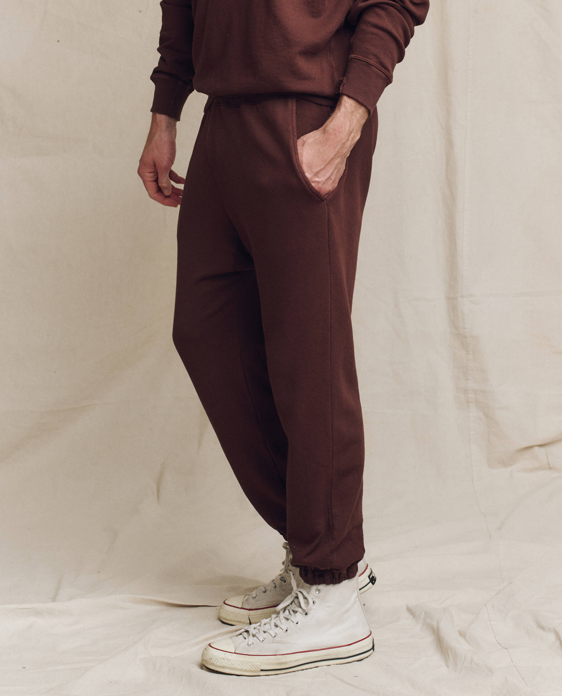 The Men's Stadium Sweatpant. -- Toasted Walnut