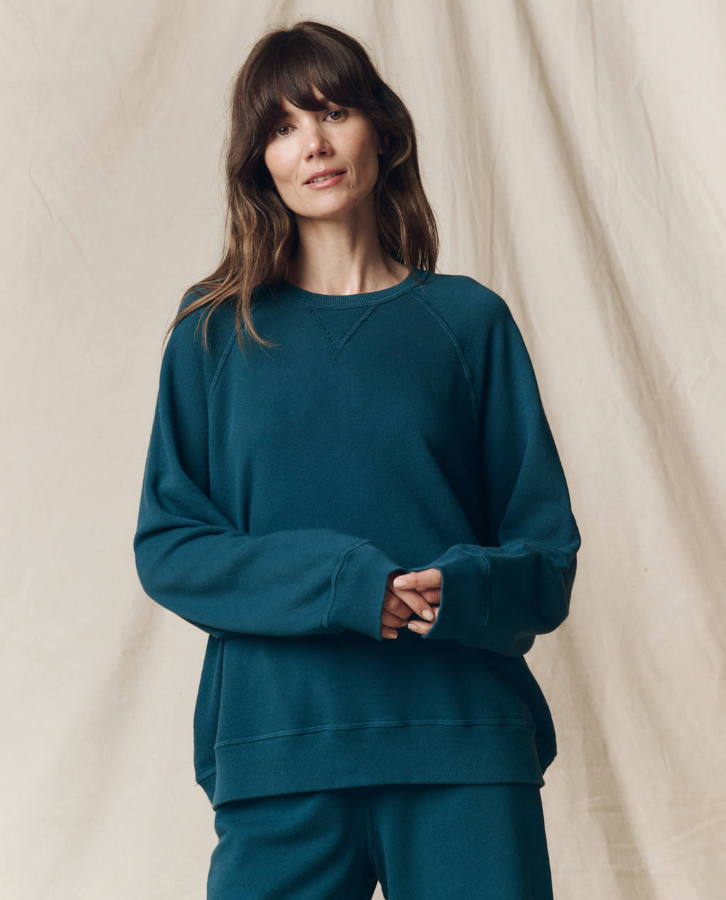 The Slouch Sweatshirt. Solid -- Dark Slate