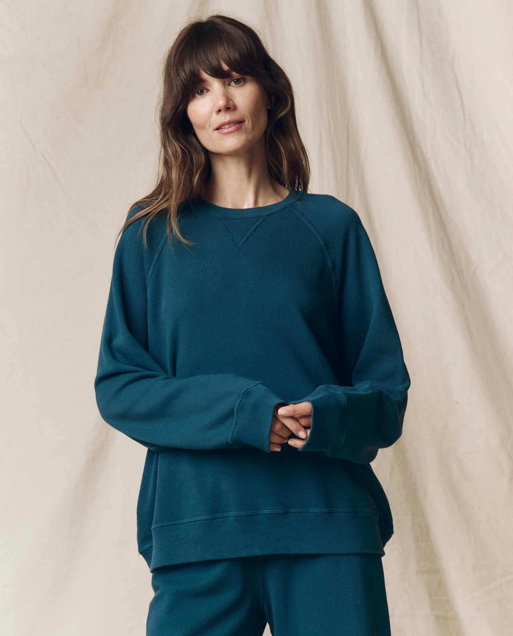 The Slouch Sweatshirt. Solid -- Dark Slate