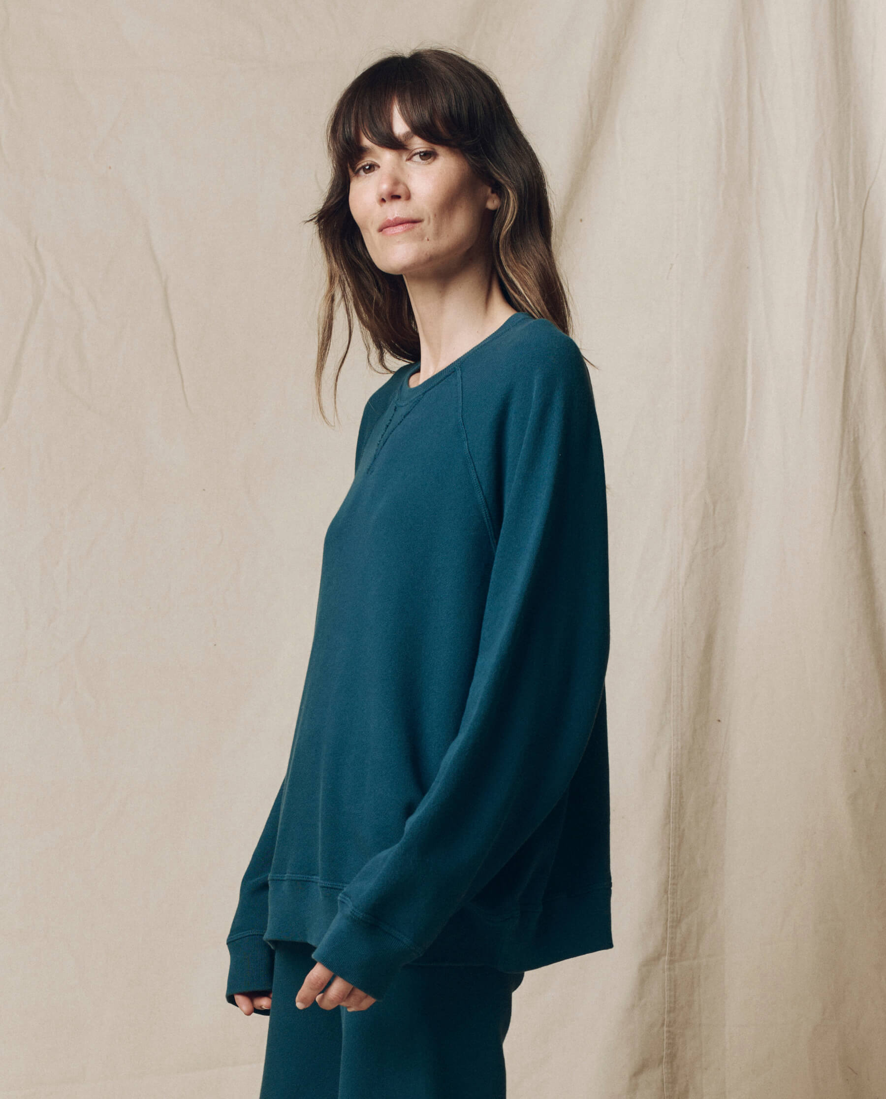 The Slouch Sweatshirt. Solid -- Dark Slate