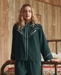 The Flannel Western Pajama Shirt. -- Pine and Cream