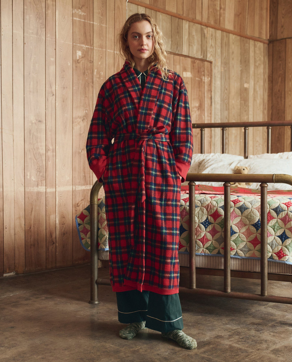 The Plush Fleece Robe. -- Cedarwoods Plaid