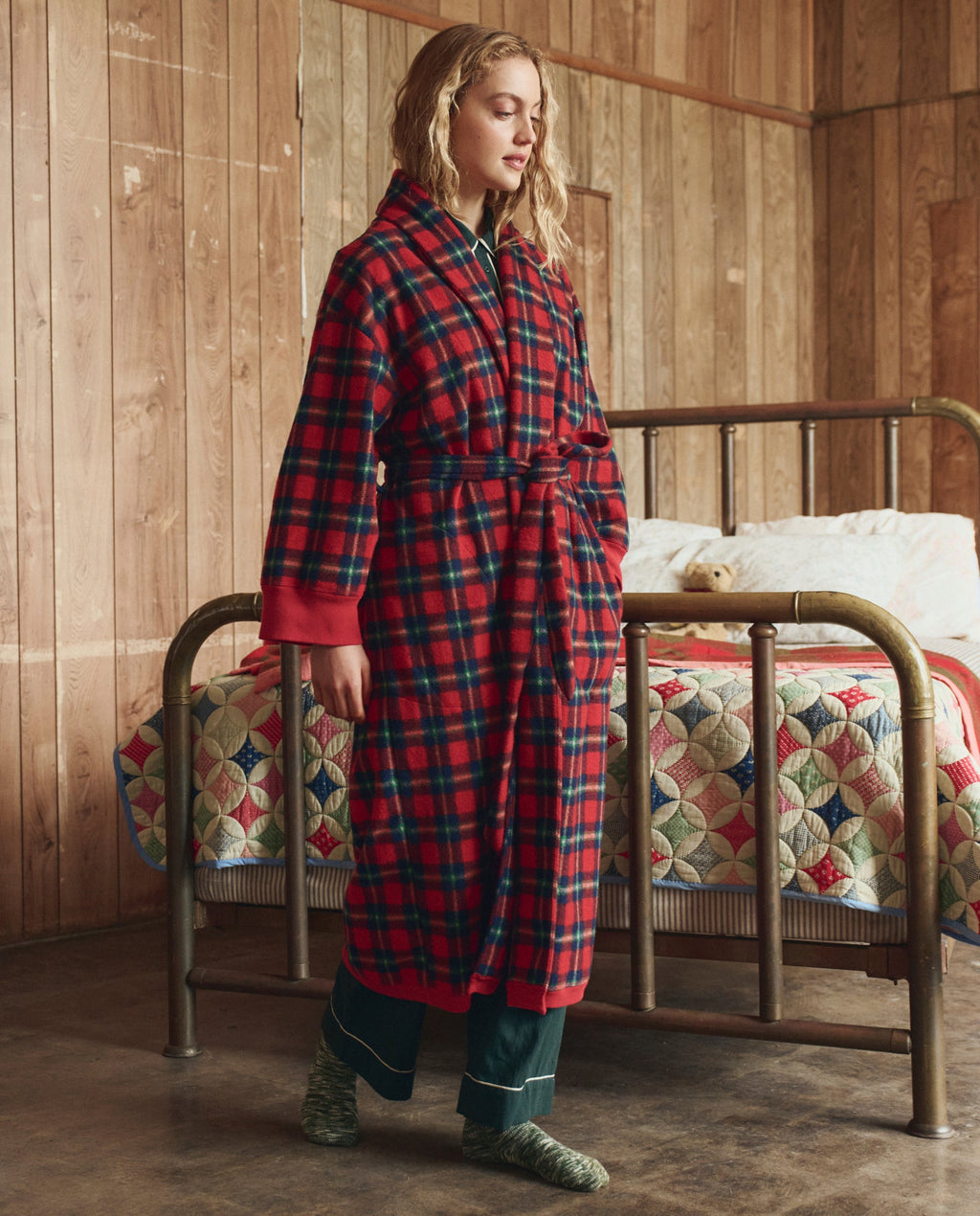 The Plush Fleece Robe. -- Cedarwoods Plaid