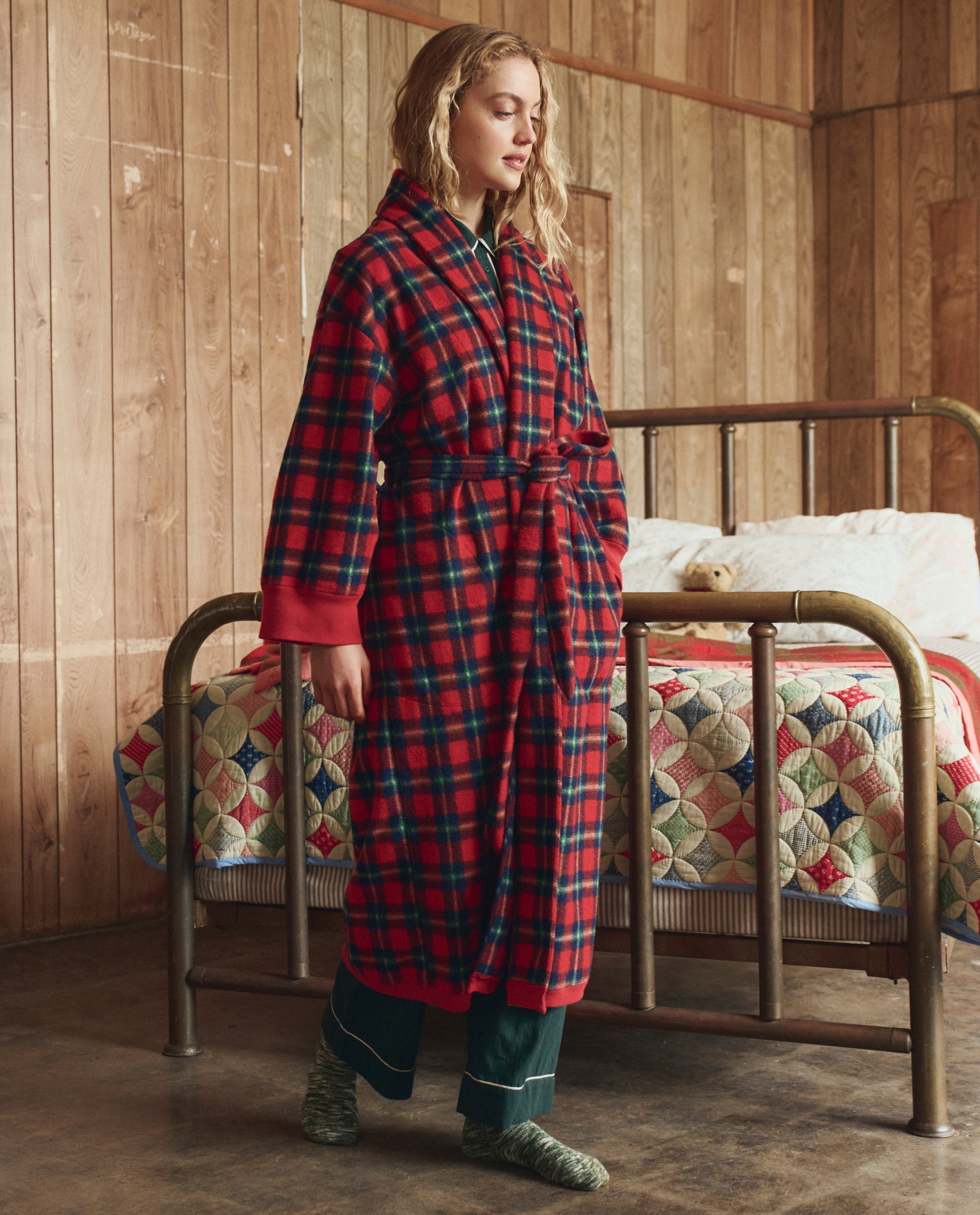 The Plush Fleece Robe. -- Cedarwoods Plaid
