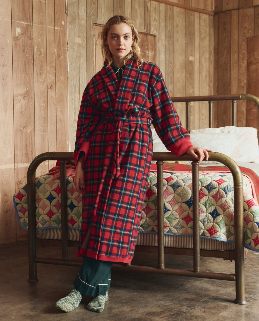 The Plush Fleece Robe. -- Cedarwoods Plaid