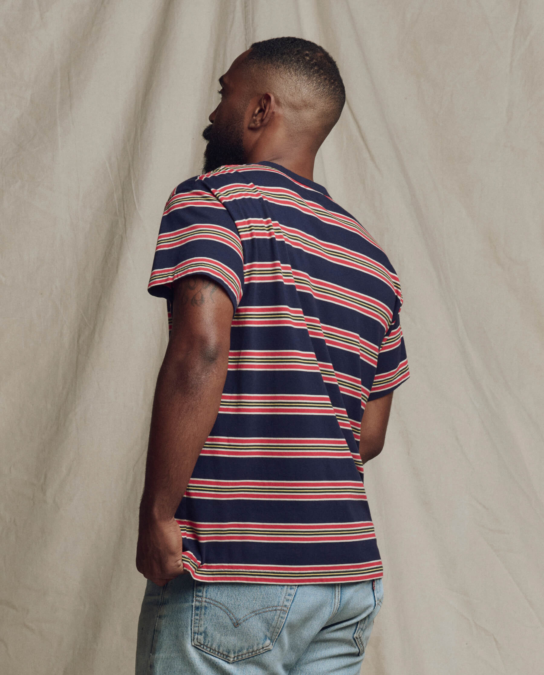 The Men's Boxy Crew. -- Scout Stripe