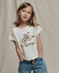 The Little Boxy Crew w/ Rider Graphic. Novelty -- Washed White
