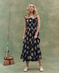 The Havana Dress. -- Black Dancing Floral