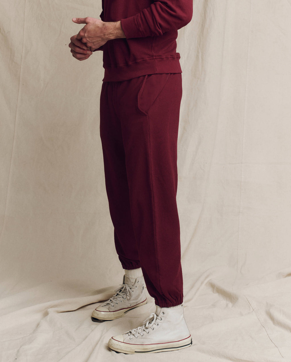 The Men's Stadium Sweatpant. Solid -- Plum