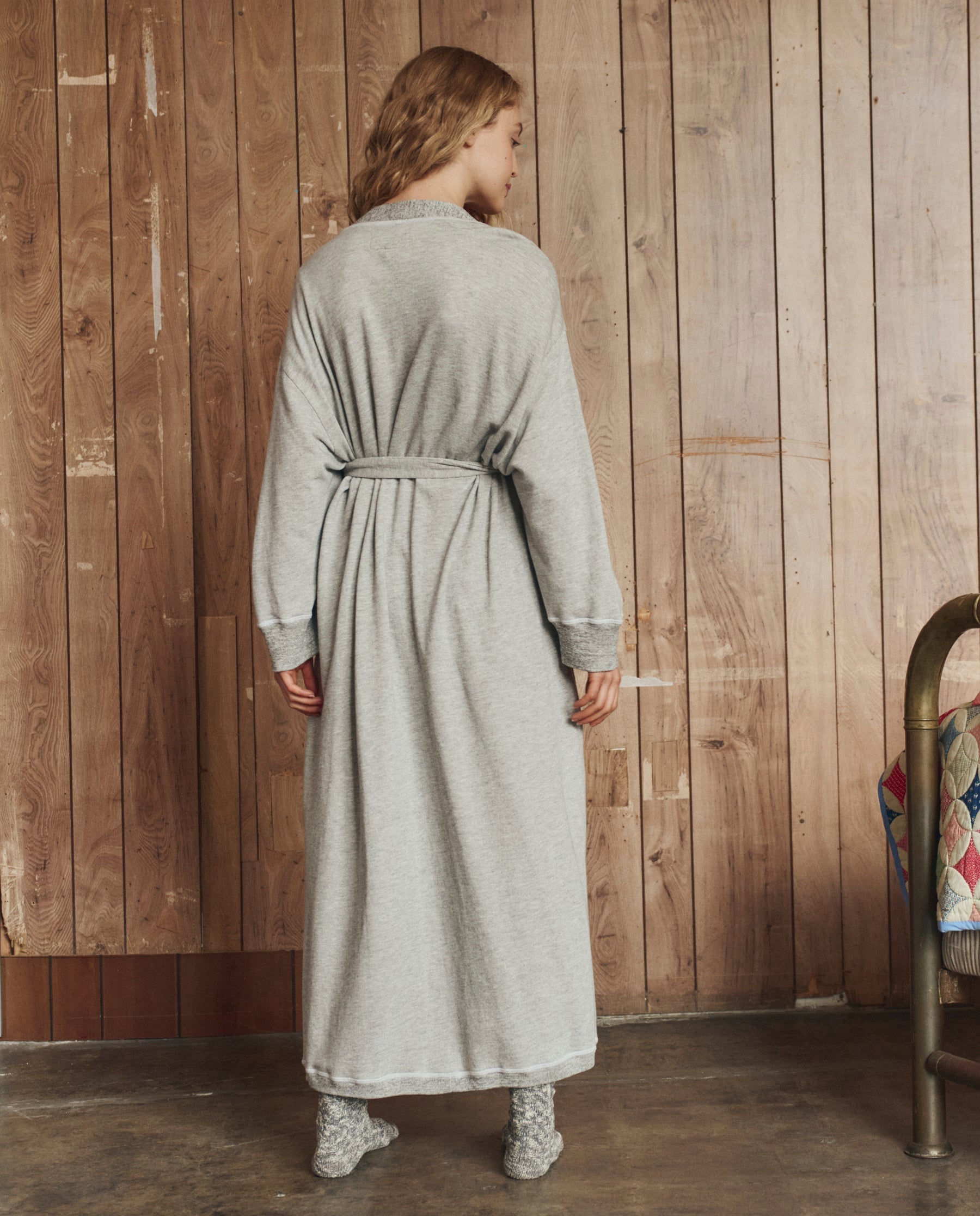 The Sweatshirt Robe. -- Light Heather Grey