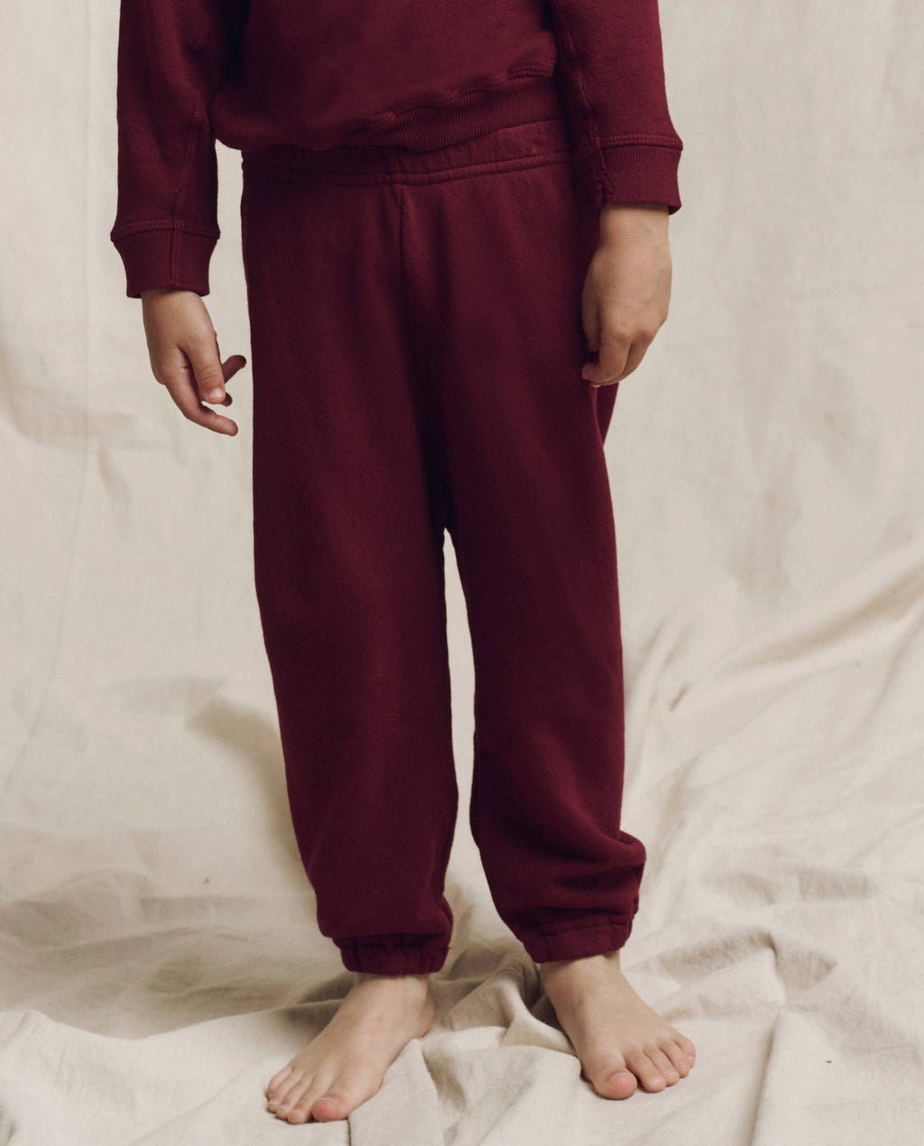 The Little Stadium Sweatpant. Solid -- Plum