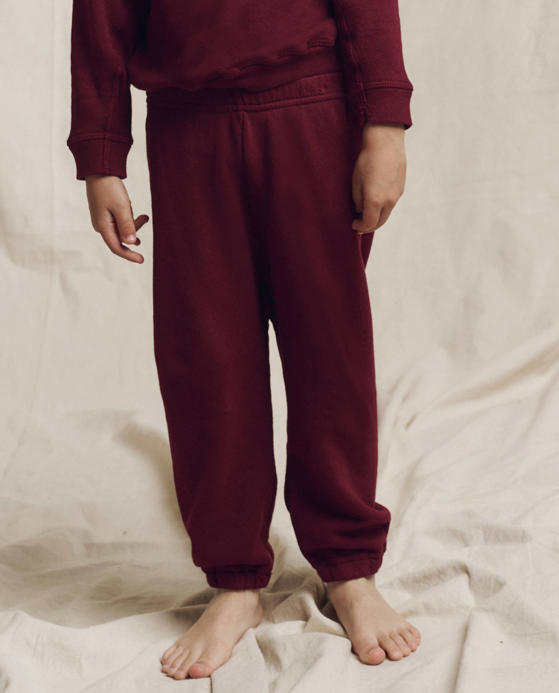 The Little Stadium Sweatpant. Solid -- Plum