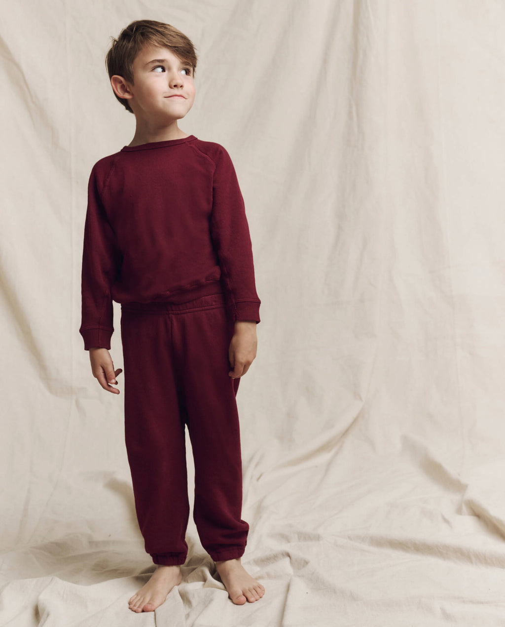 The Little Stadium Sweatpant. Solid -- Plum