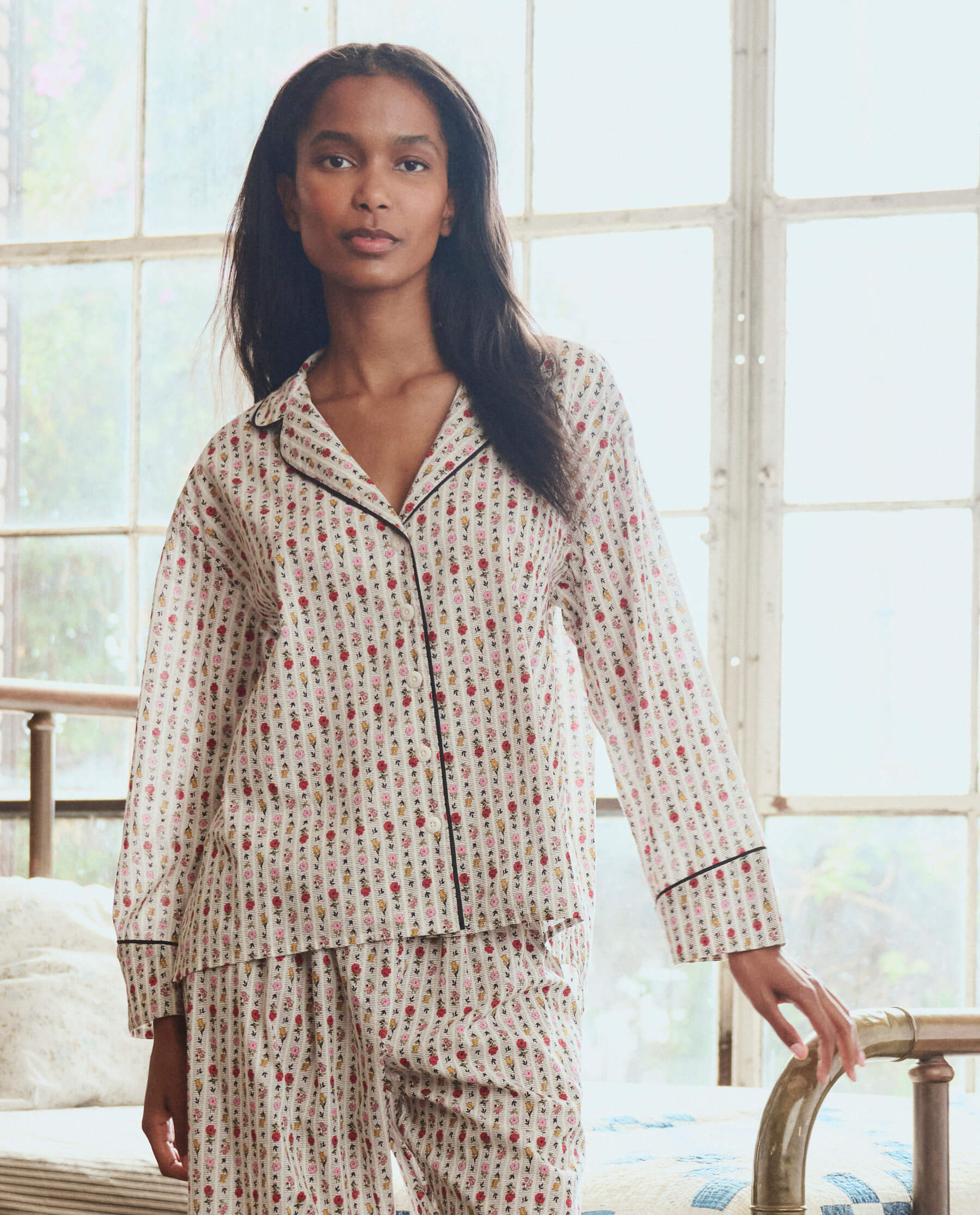 The Pajama Shirt. -- Ribbon Floral
