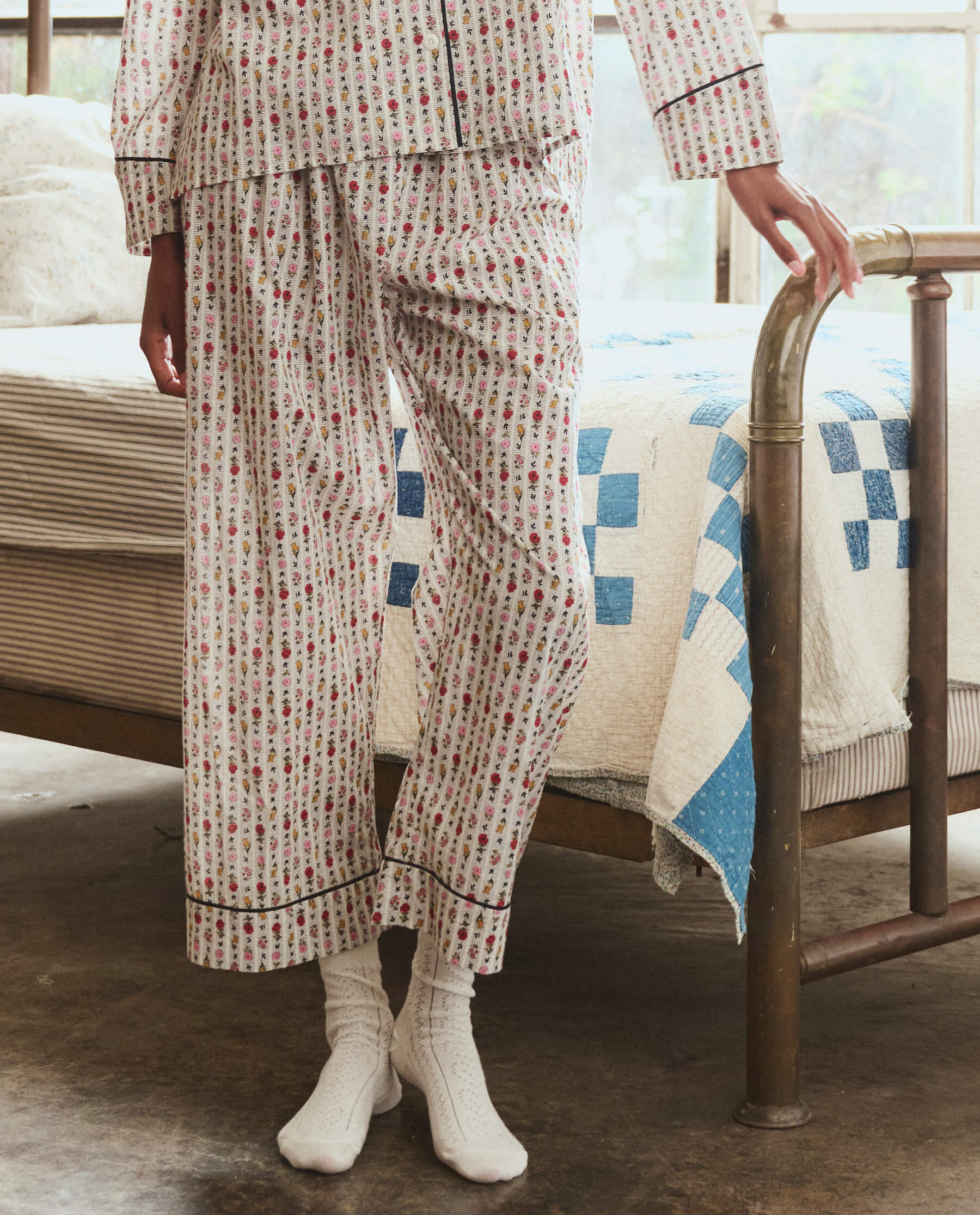 The Easy Sleep Pant. -- Ribbon Floral