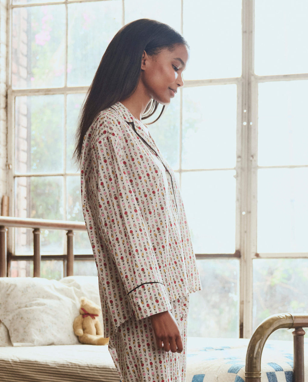 The Pajama Shirt. -- Ribbon Floral