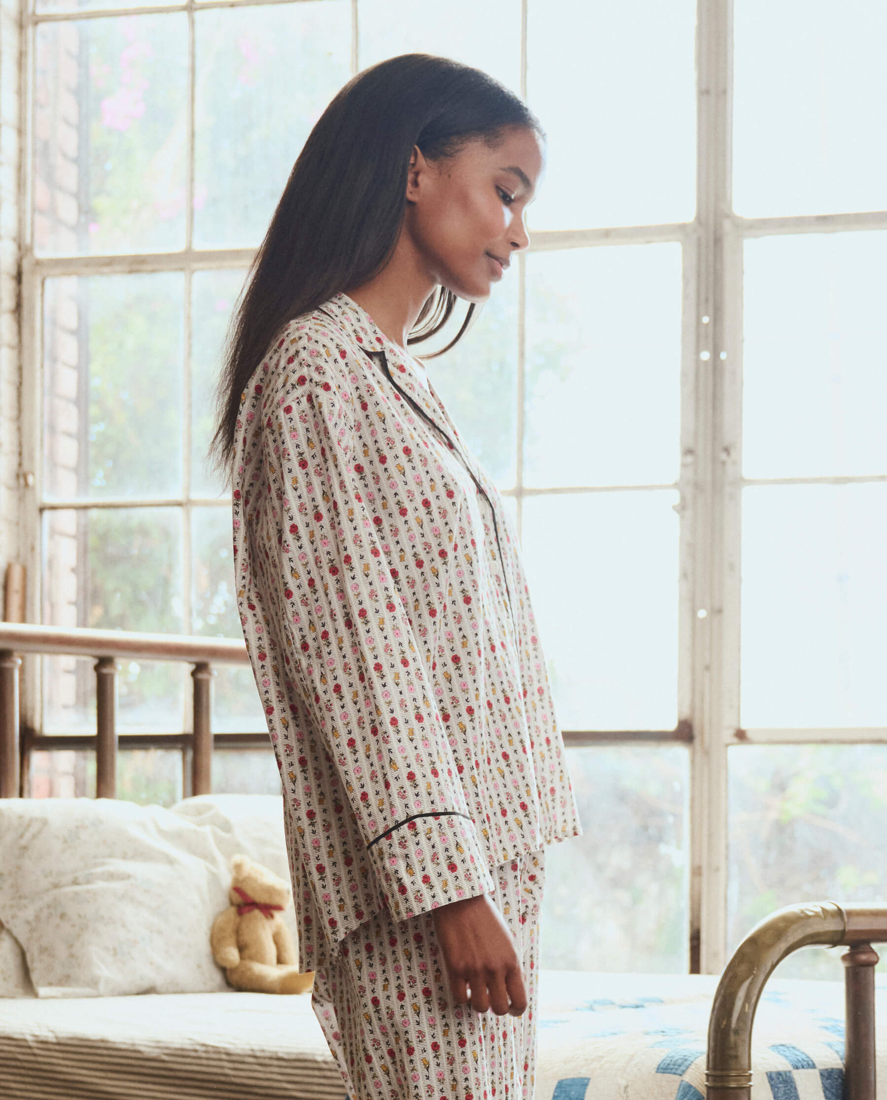 The Pajama Shirt. -- Ribbon Floral