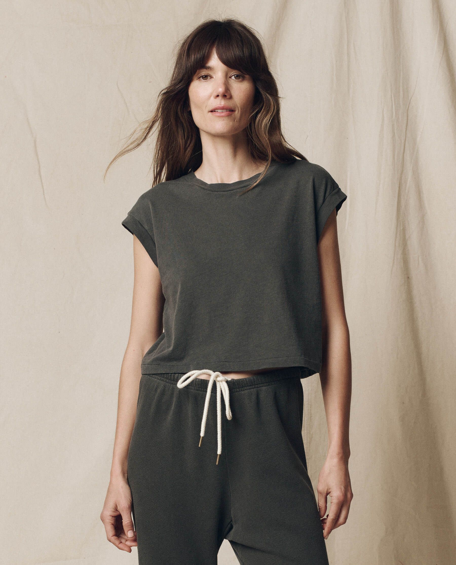 The Square Tee. -- Washed Black