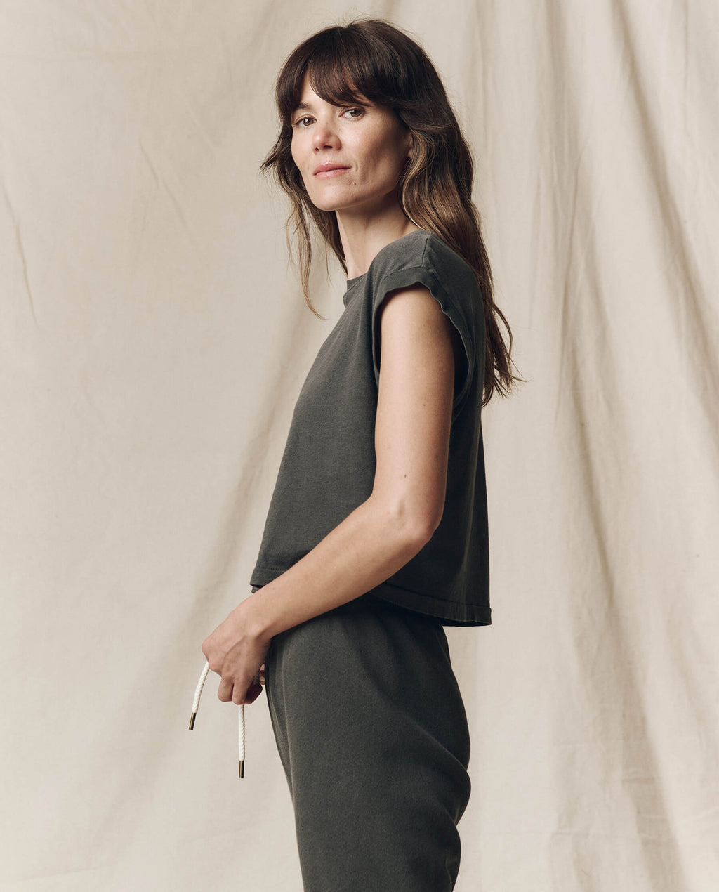 The Square Tee. -- Washed Black