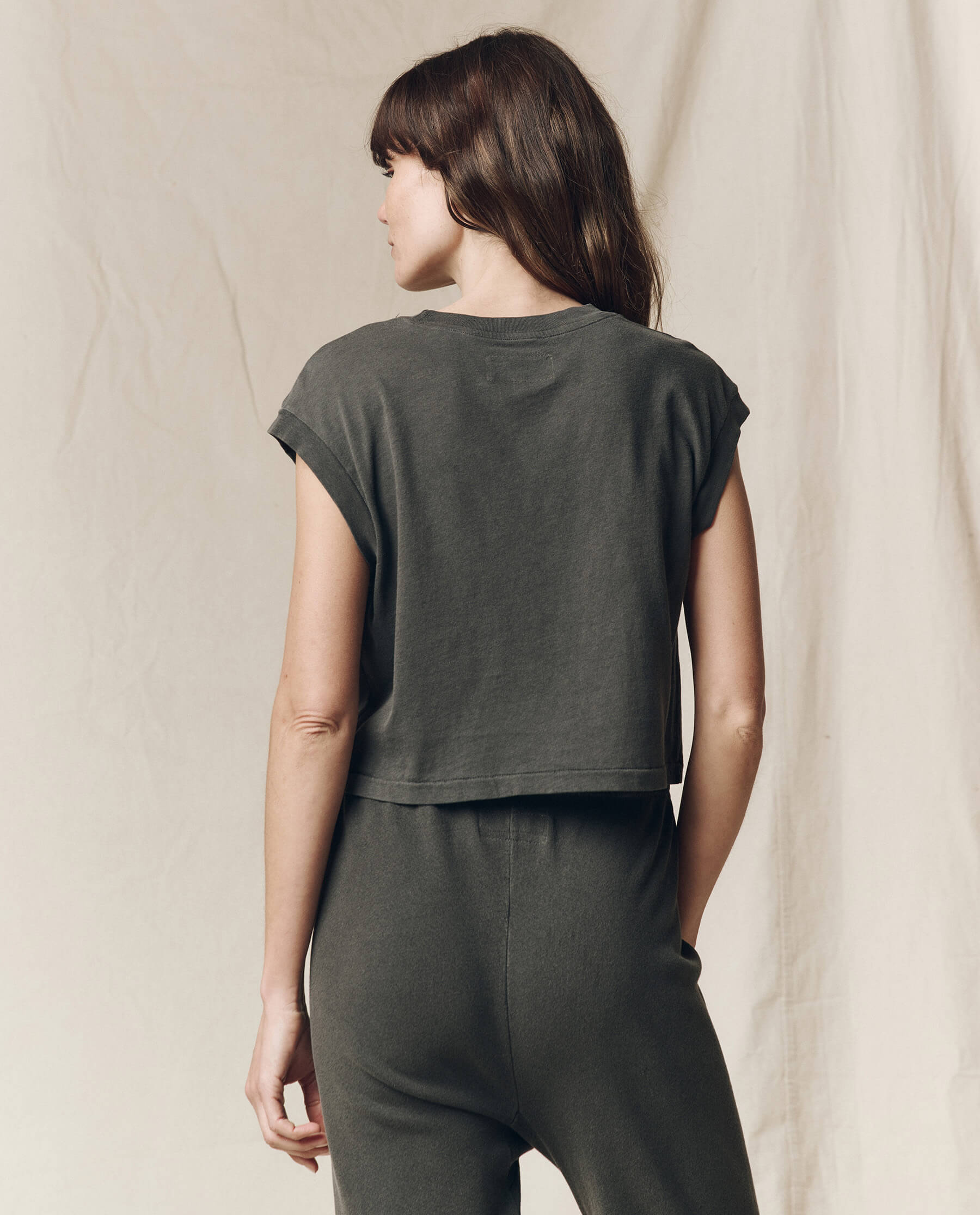 The Square Tee. -- Washed Black