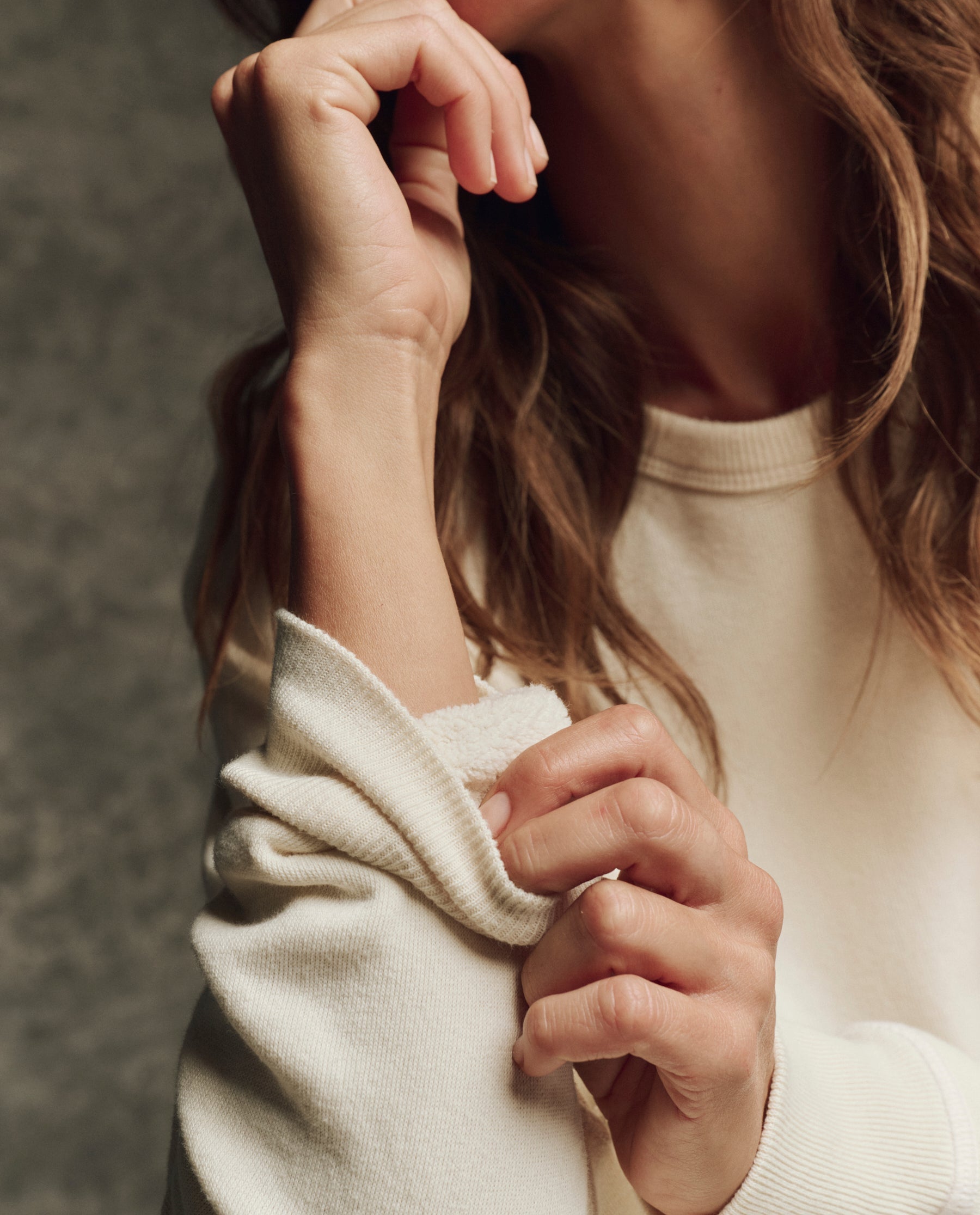The Fleece Rookie Sweatshirt. Solid -- Heather Grey