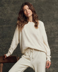 The Fleece College Sweatshirt. Solid -- Washed White