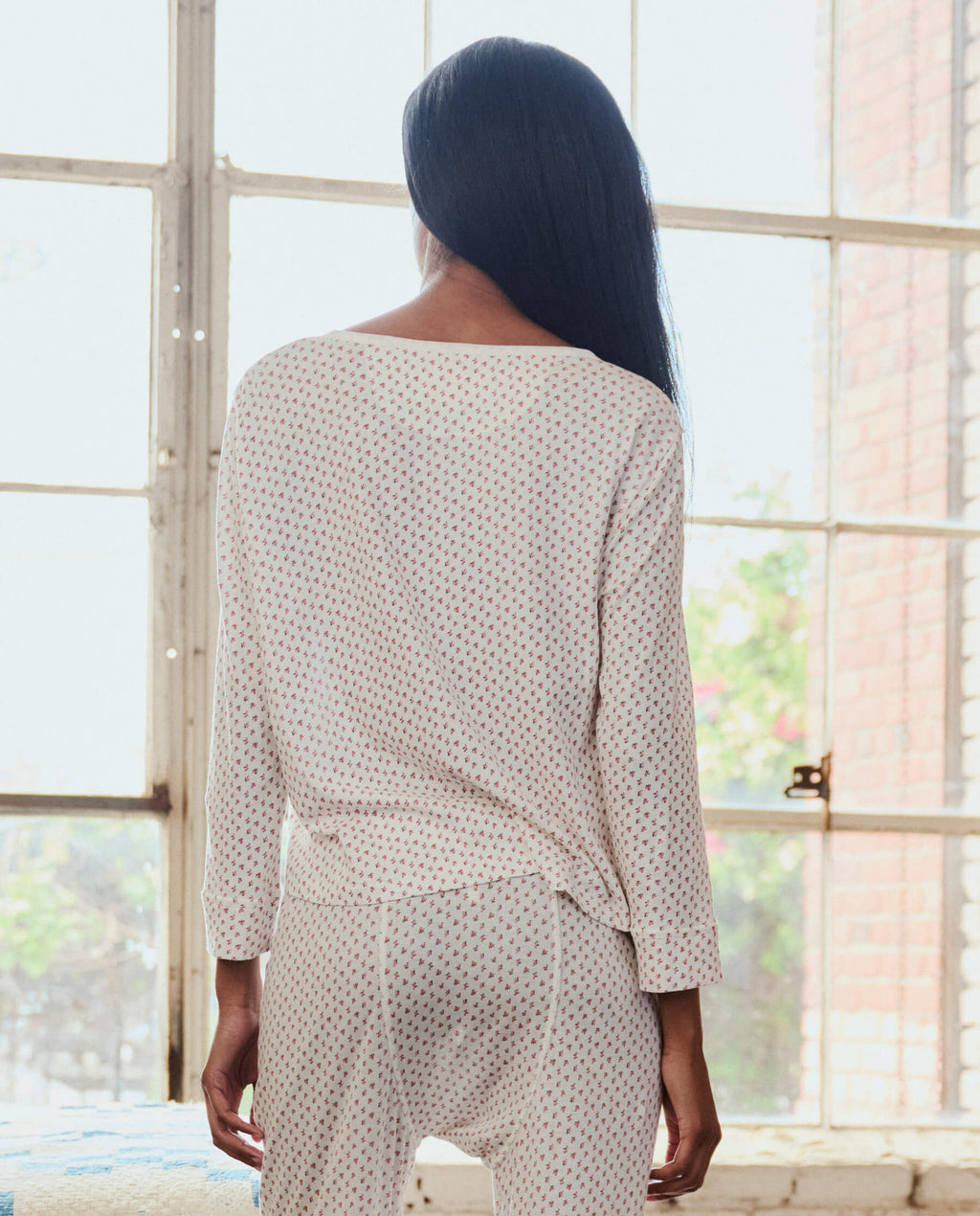 The Crop Sleep Henley. -- Calico Rose